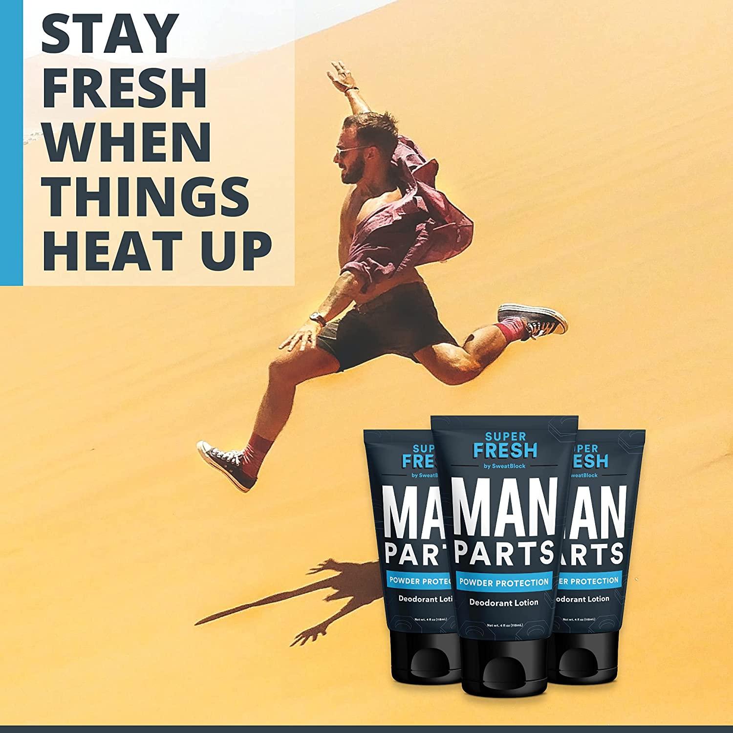 Super Fresh Man Parts Ball & Crotch Deodorant For Men Aluminum Free