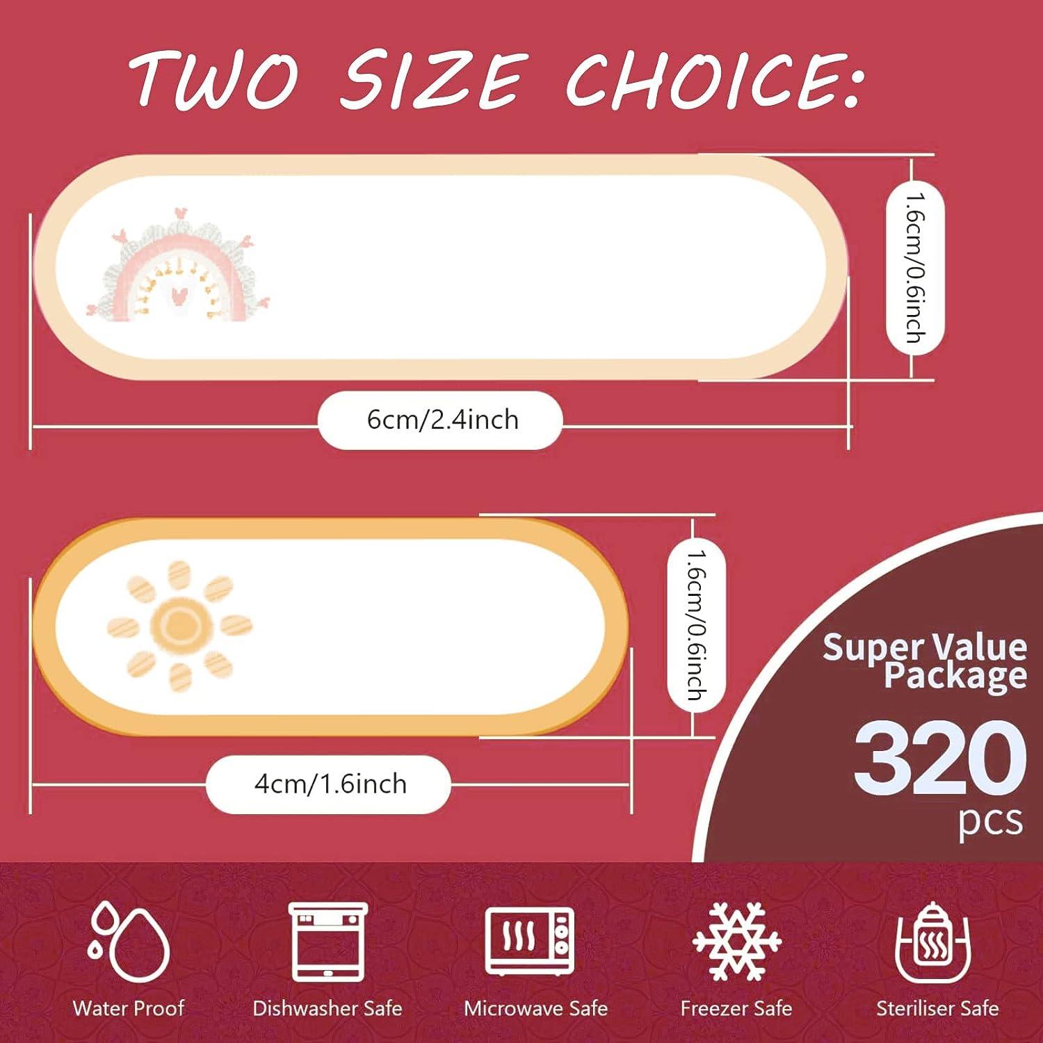 400 PCS Personalized Boho Baby Daycare Name Labels Ideal for Bottles