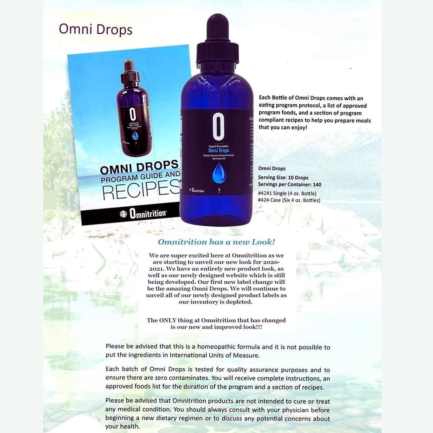 Omnitrition Omni Drop Bundle Omni Drops Diet Drops with Vitamin B124