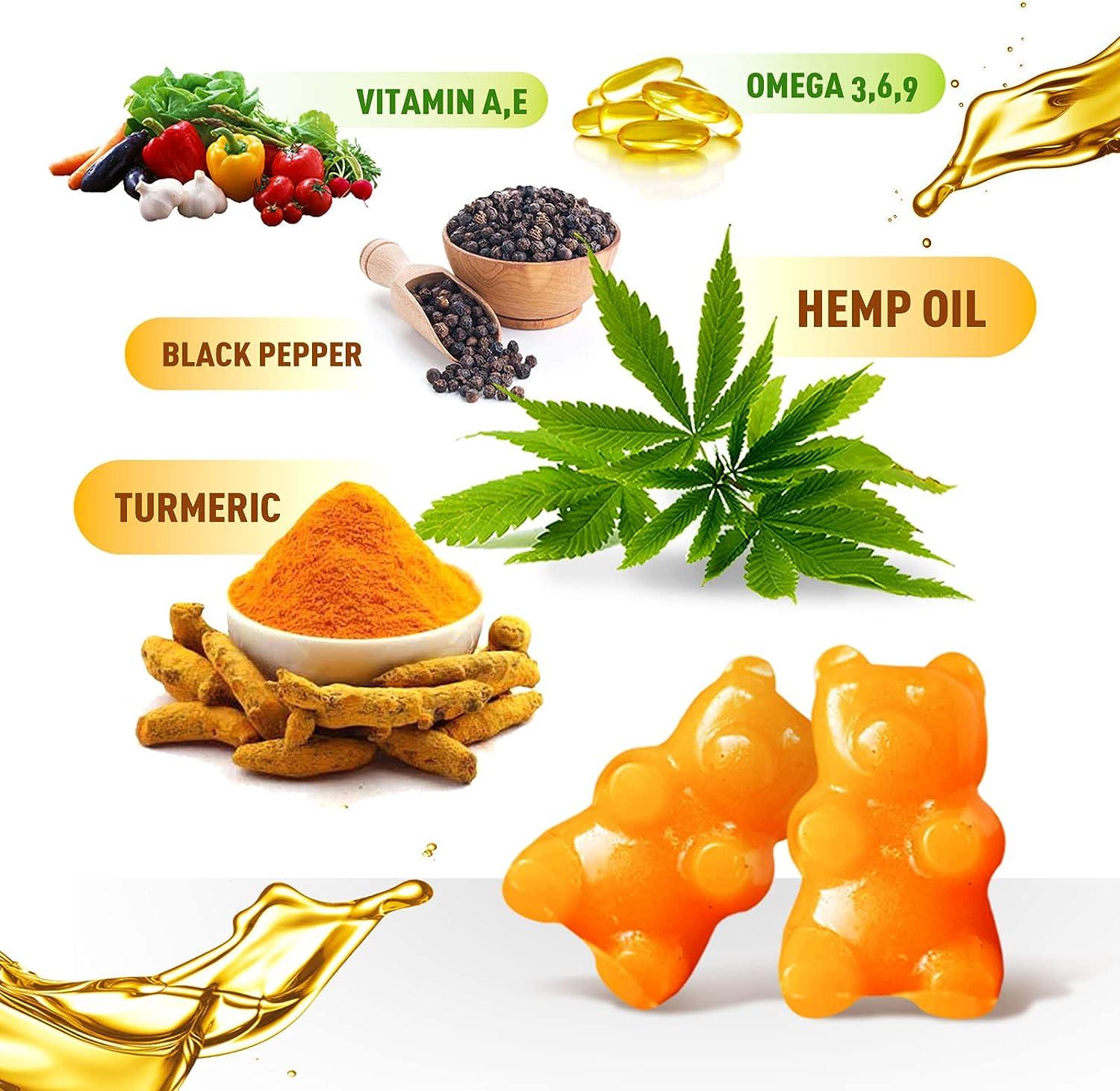 Turmeric Gummies for Adults 95 Turmeric Curcumin Supplement with Black