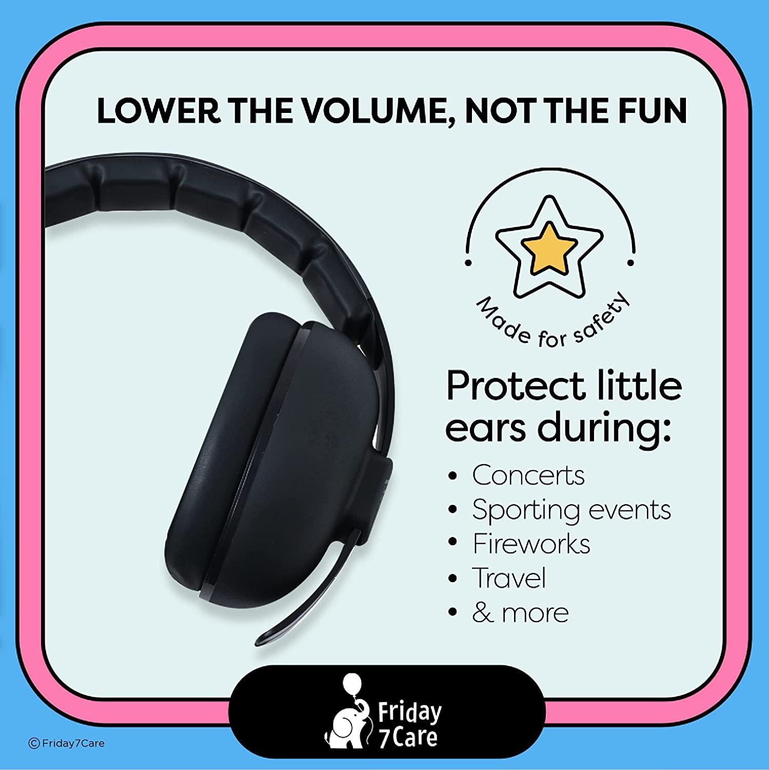 Friday 7Care Baby Ear Protection Noise Cancelling Sound Proof Infant Headphones Baby Travel