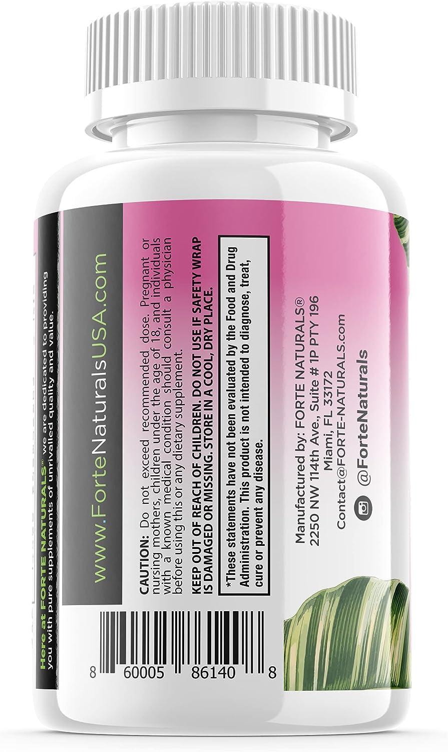 Forte Naturals Biotin Gummies 5000mcg for Hair Skin Nails Prenatal