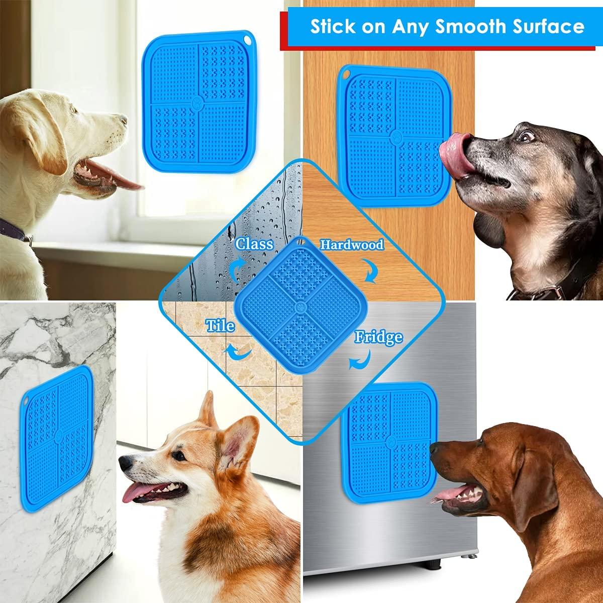 Pet Licking Mats For Dogs, Slow Feeder Dog Food Mats With Suction