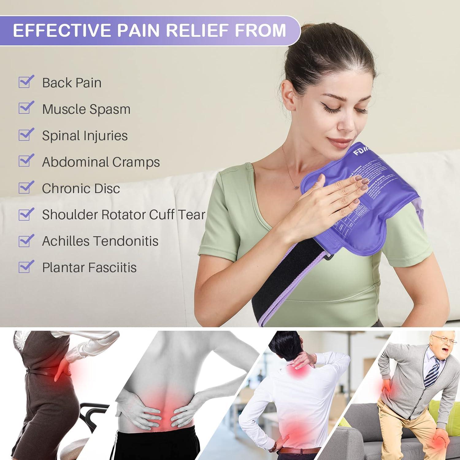 FDMGEL Ice Pack for Injuries Reusable Flexible Gel Ice Wrap for Lower