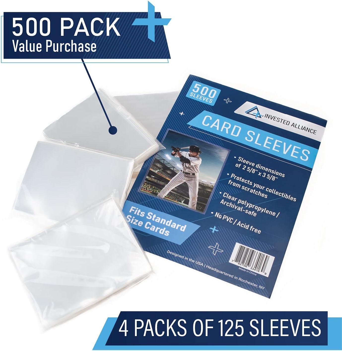 4 pocket trading card sleeves Card Binder 4 Pocket, Trading Card Holder Fits 400 Cards With 50 Removable  Sleeves, Portable Collection Card Ablum, Game Card Case book With Zipper  for Gift, Red : Toys & Games main image 0