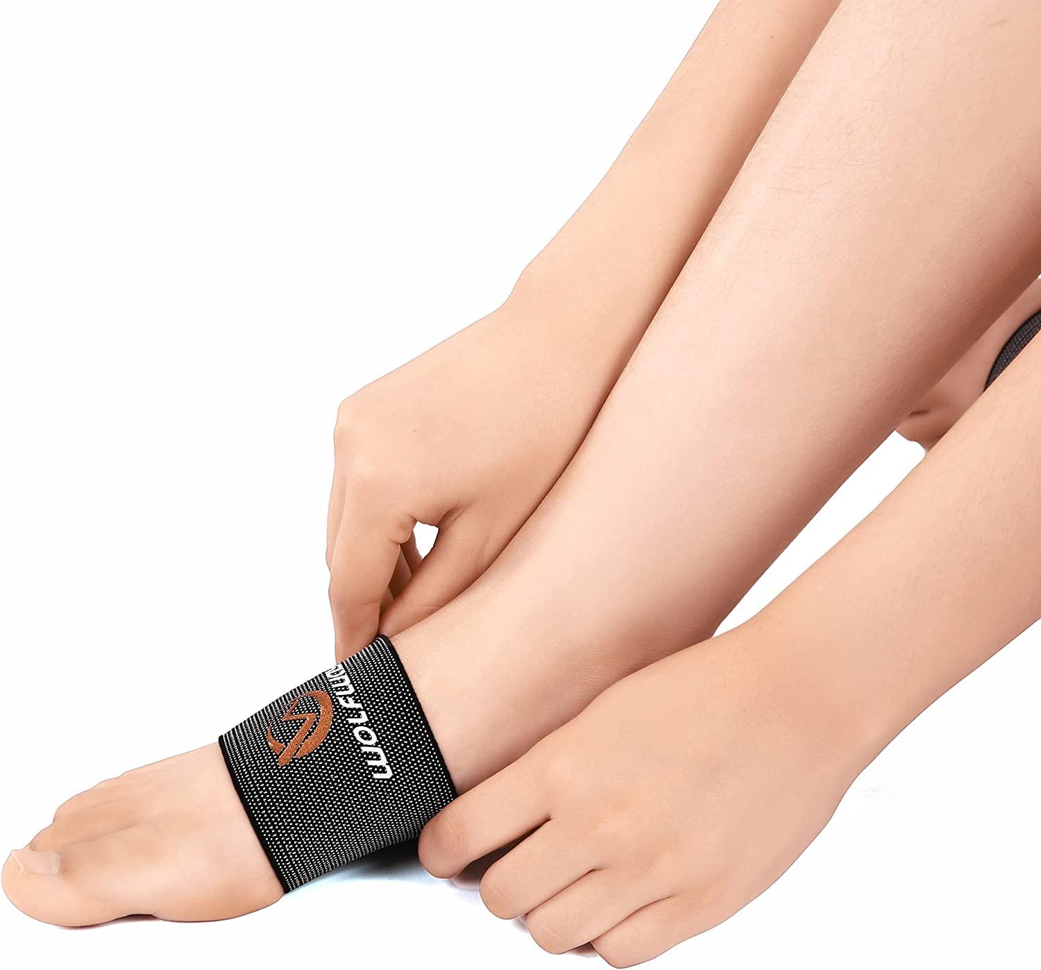 WOLFWAY Health Copper Arch Support Foot Pain Relief for Men Women