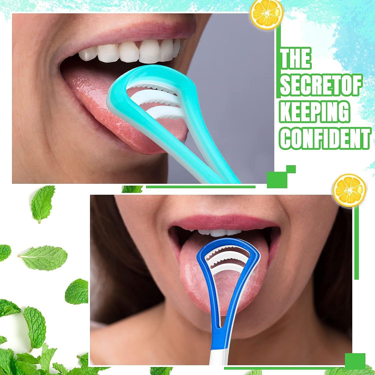 18 Pcs Tongue Scraper for Adults, Tongue Scraper Cleaner, Colorful