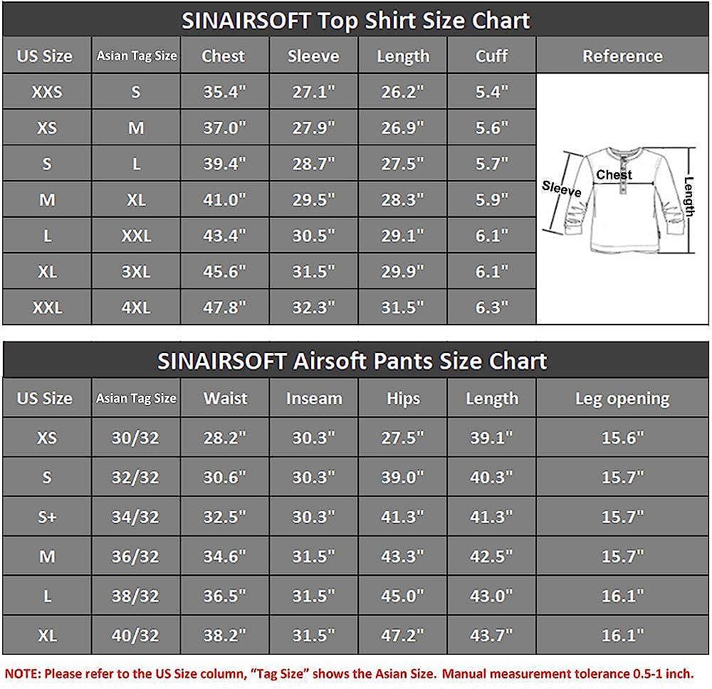Size charts