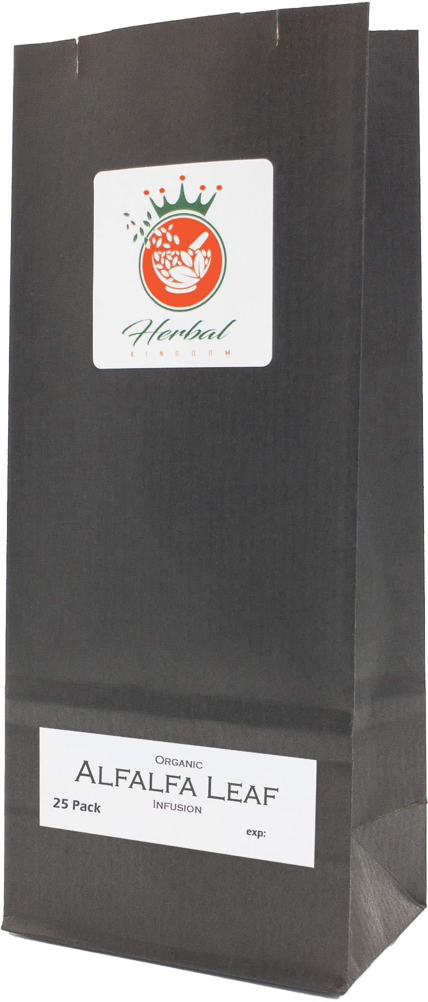 Organic Alfalfa Leaf Pure Herbal Infusion (25 Unbleached Tea Bags - 50g ...