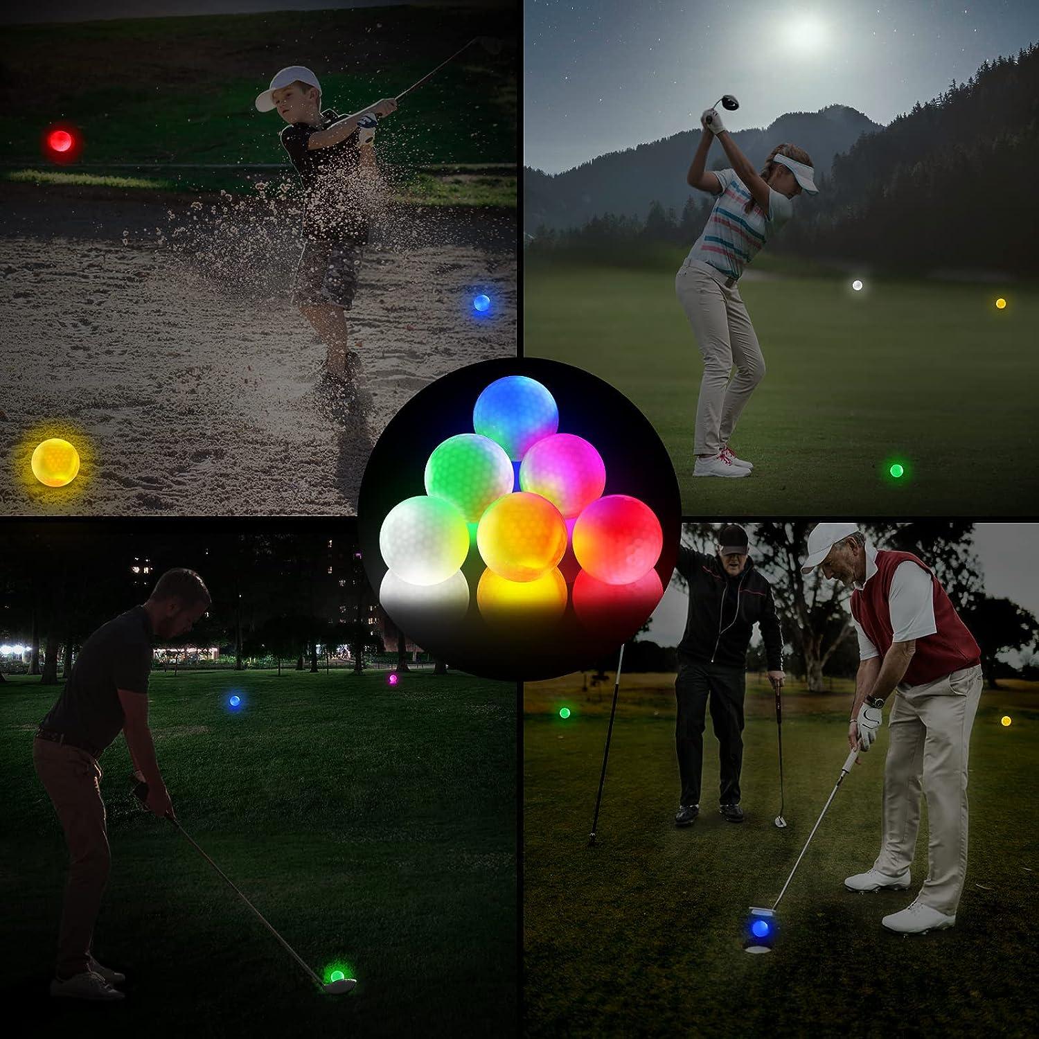 Glow in The Dark Golf Balls, Night Glowing Long Distance LED Golf Ball