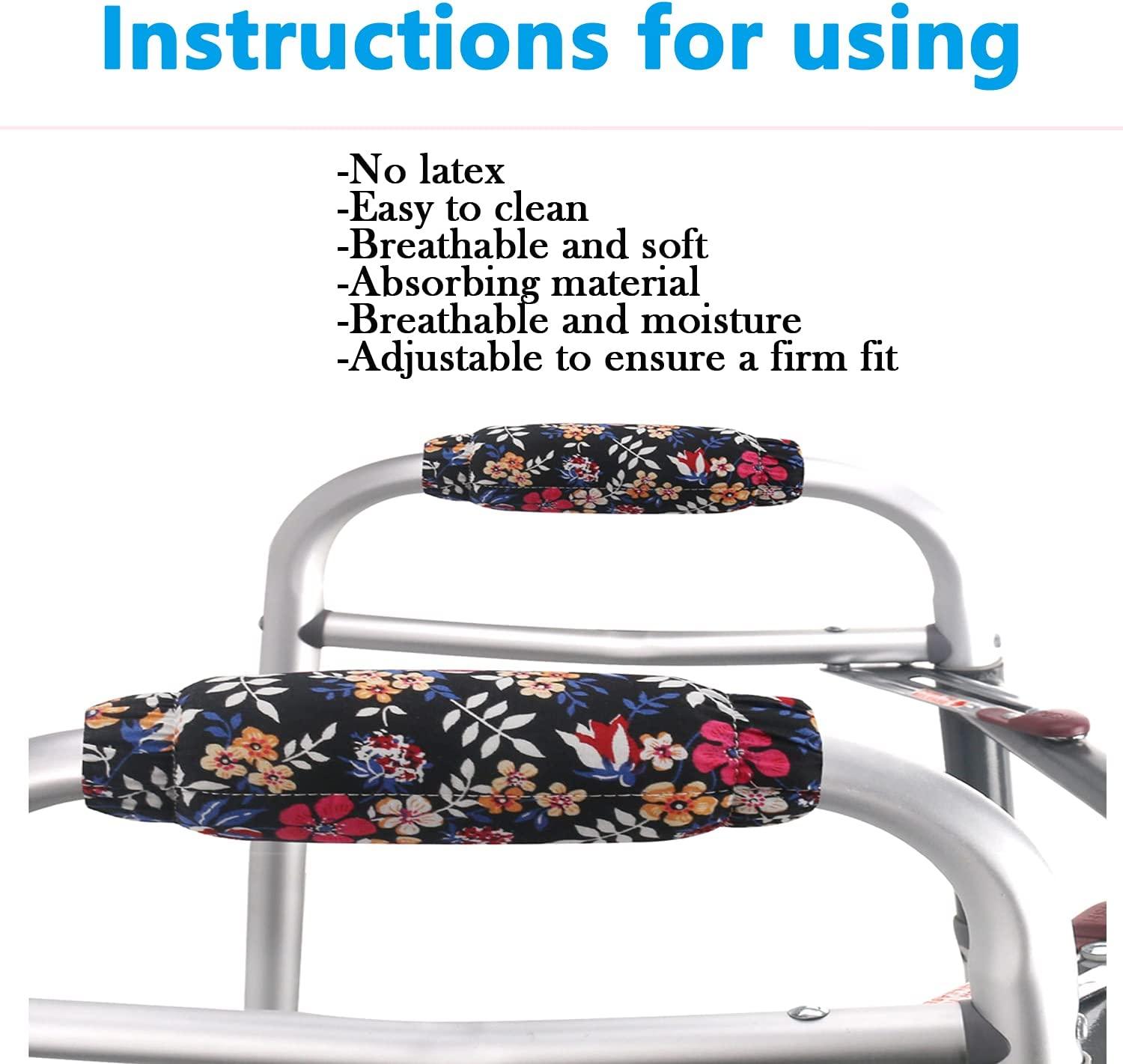 Walker Handle Cover Handle Pads for Adult Soft Cushion Padding for Walker Padded Hand Grip