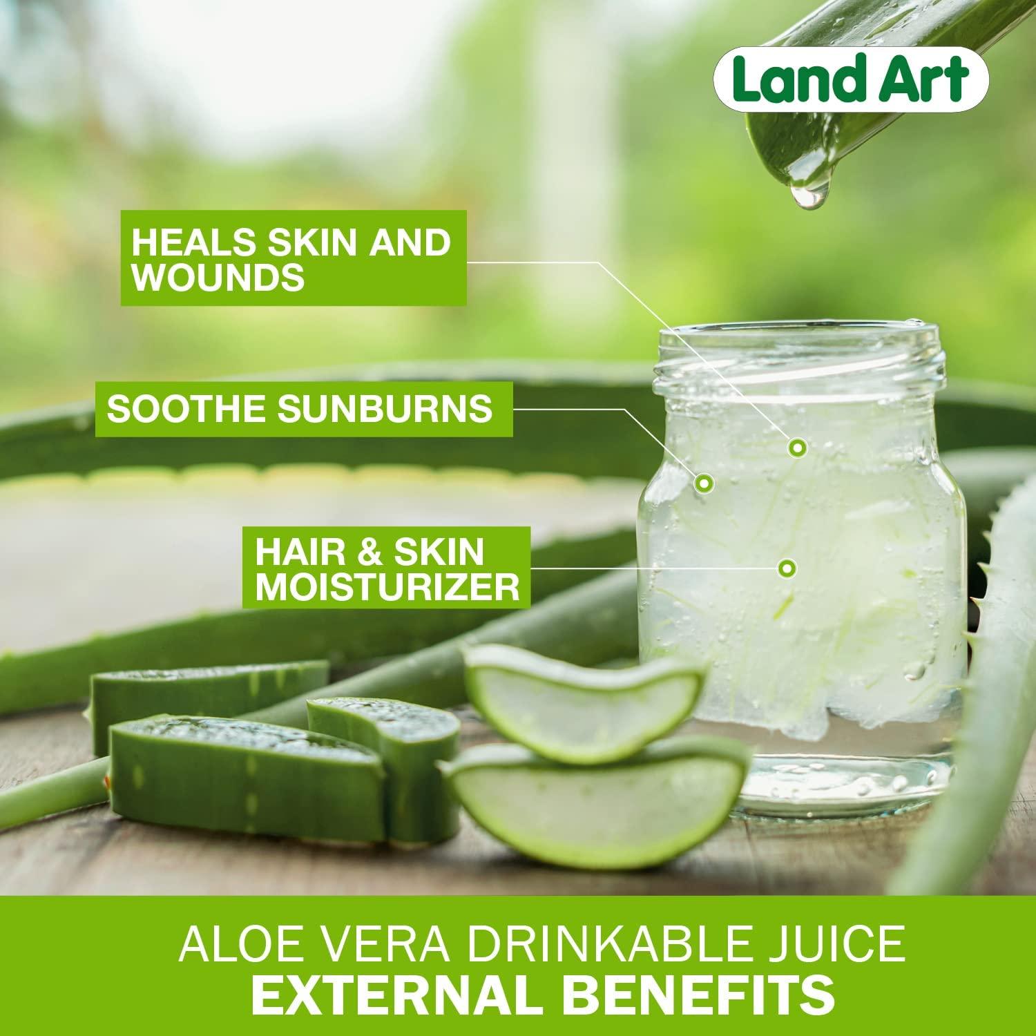 Pure Aloe Vera Juice Unflavored ColdProcessed Inner Filet from