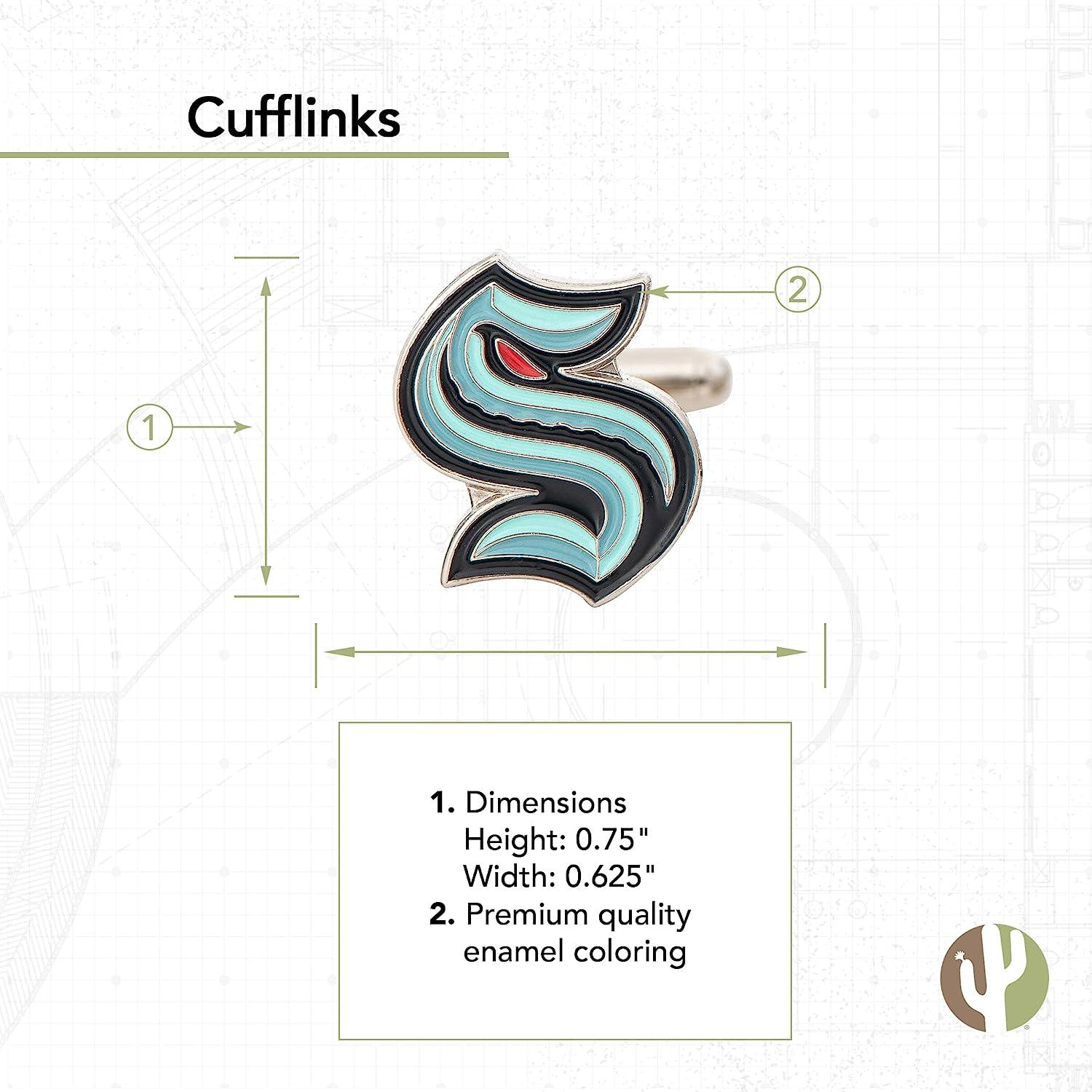 Seattle Kraken Team NHL National Hockey League Logo Formal Wear (Cufflinks)