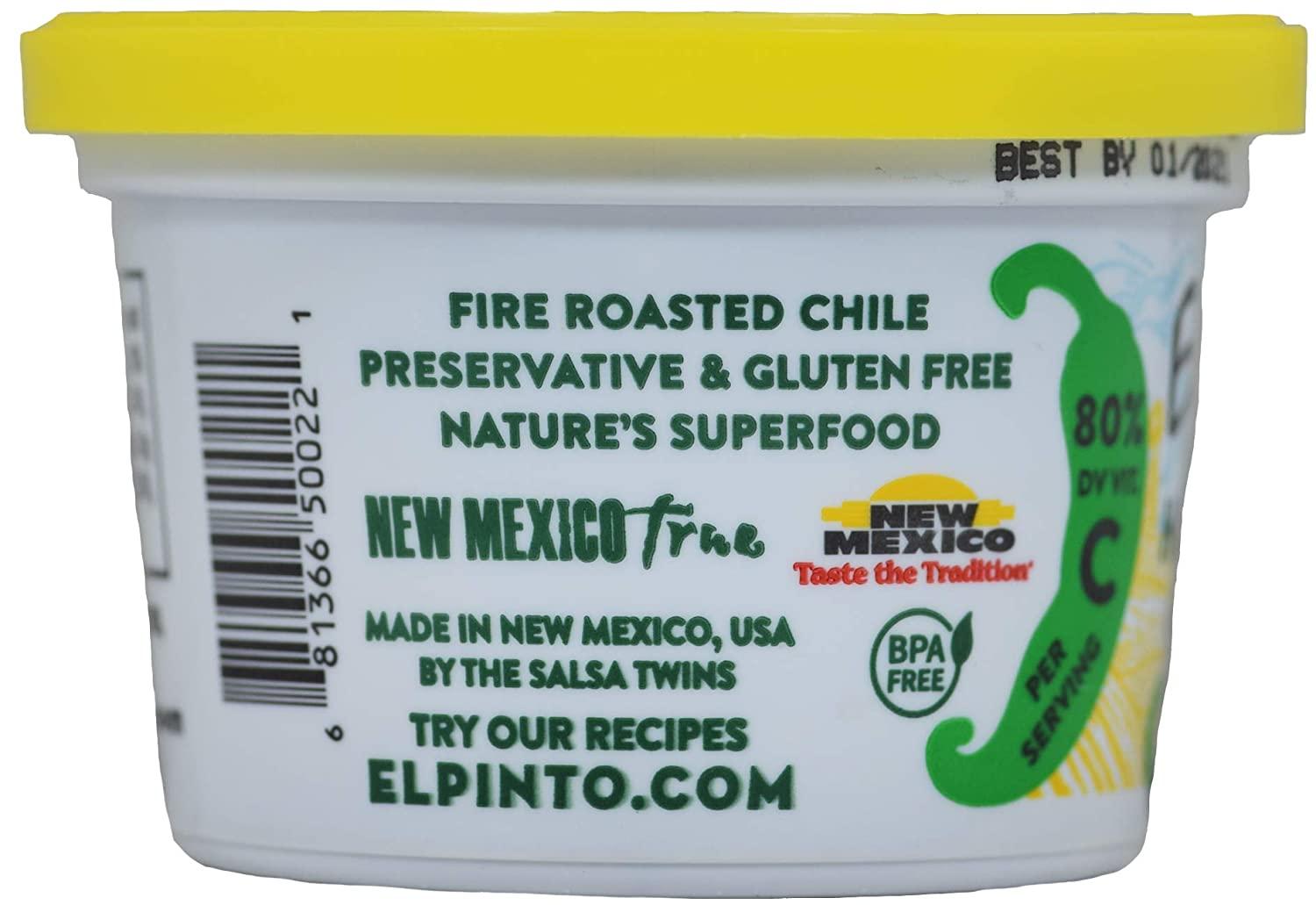 El Pinto Medium Hatch Roasted Green Chile Chopped (4 Ounces, 12 Pack)