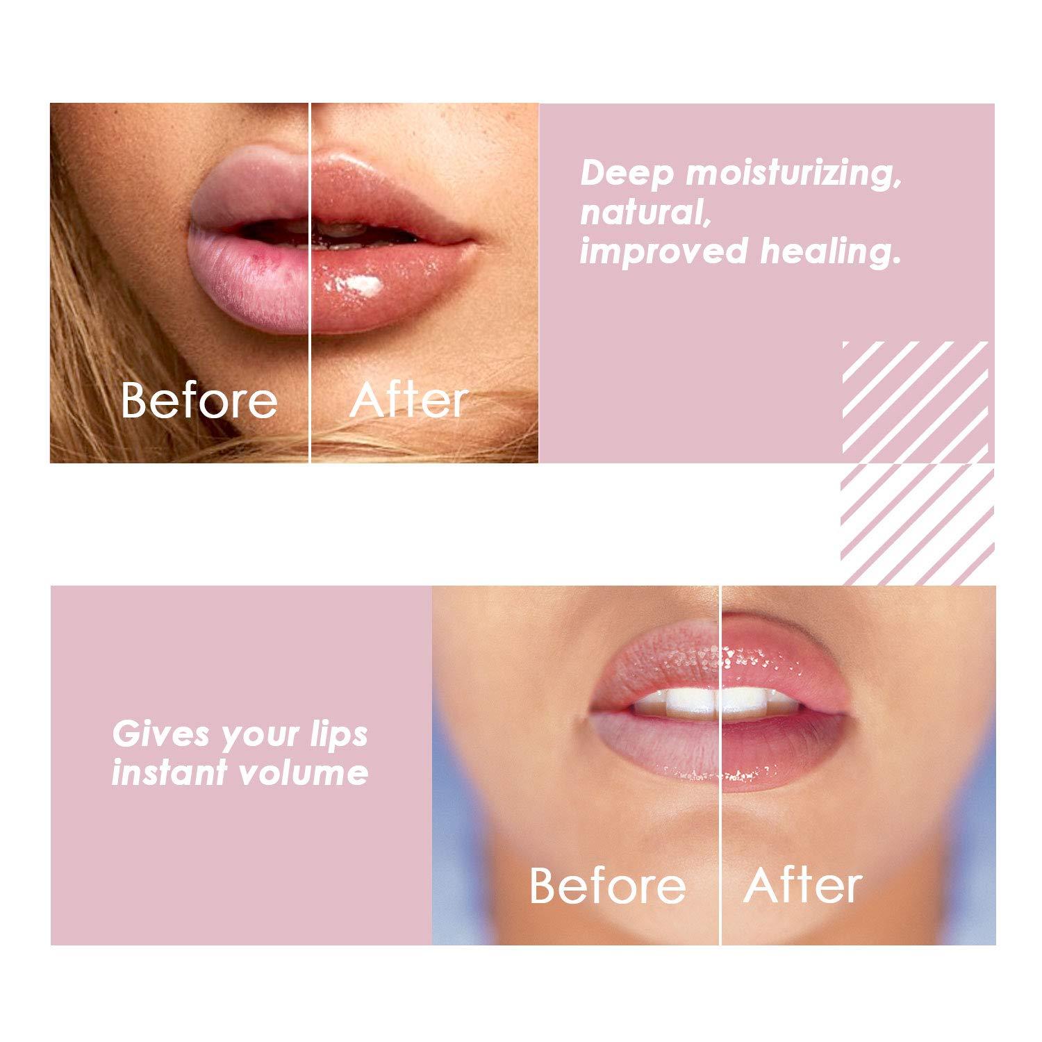 JollaLuna Lip Plumper, Lip Plumping Lip Gloss, Derol Natural Lip