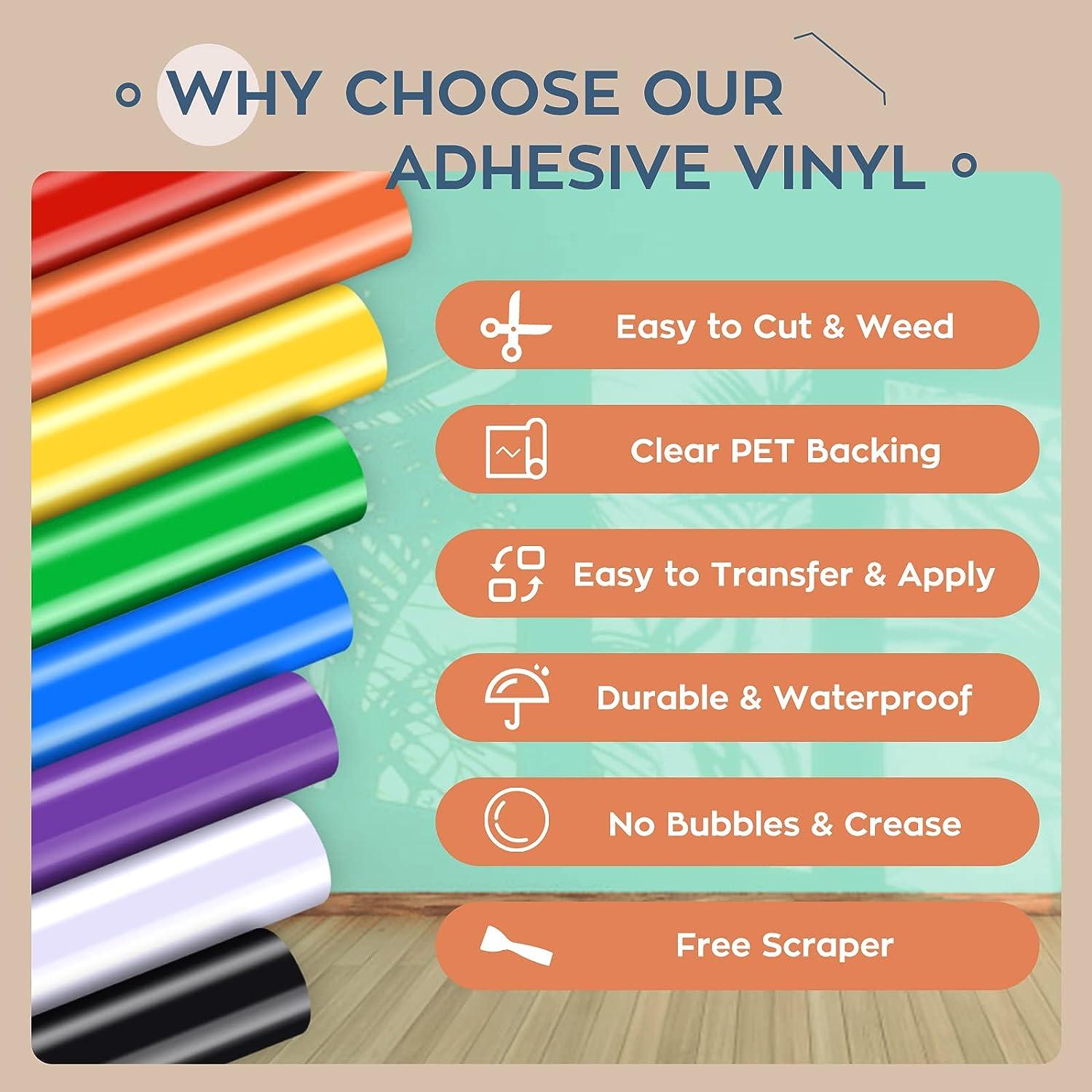 Multi Color Permanent Adhesive Vinyl Roll
