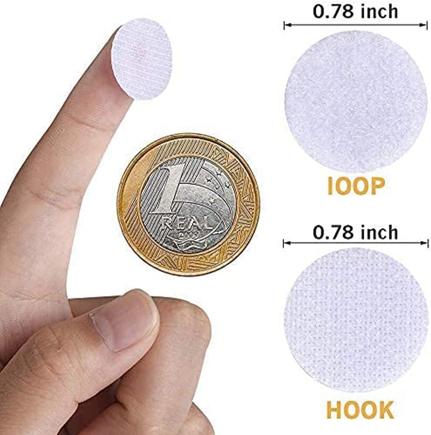 Self Adhesive Hook And Loop Dots Diameter Magic Stickers Dot