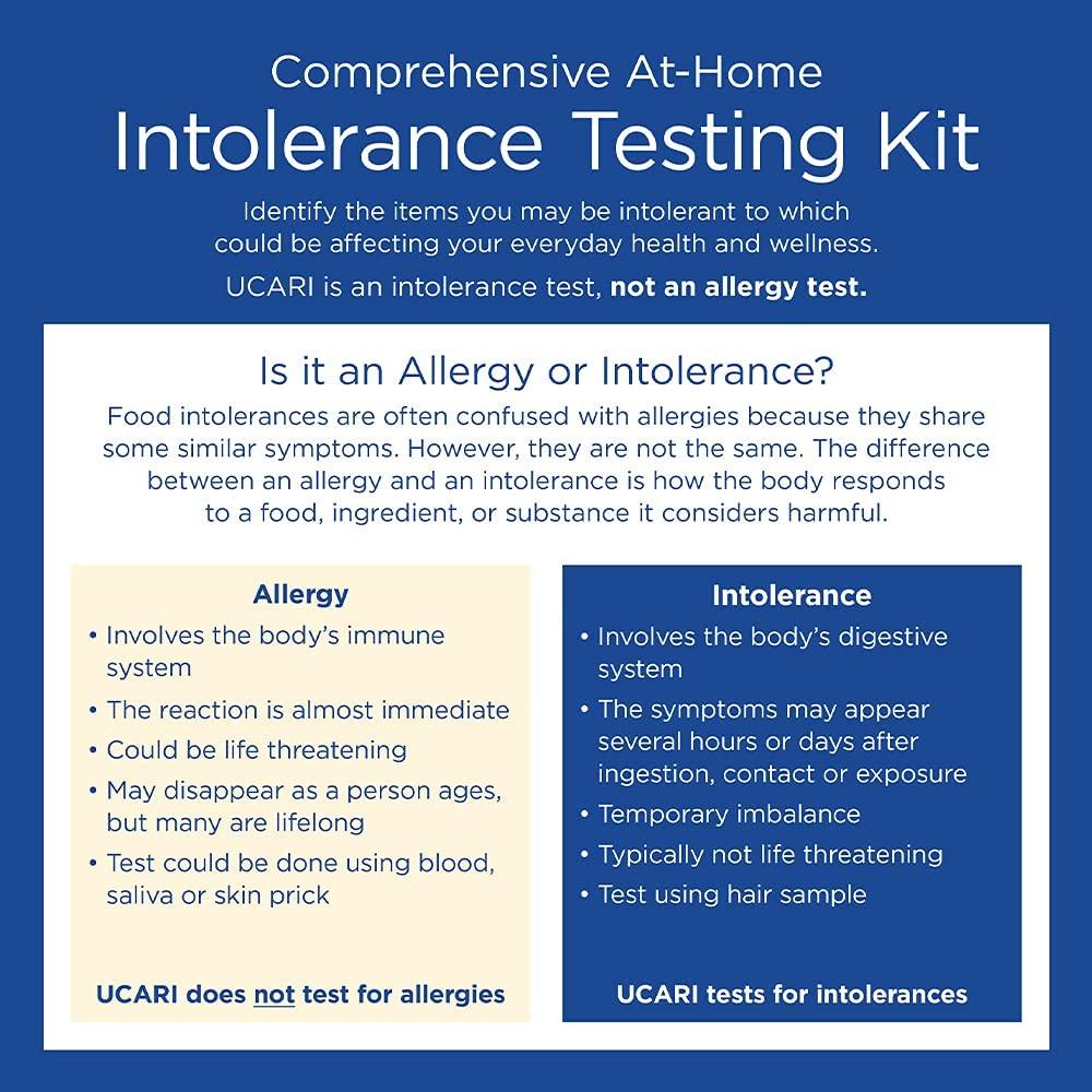 UCARI Intolerance & Food Sensitivity Test Kit for Adults & Kids 1500