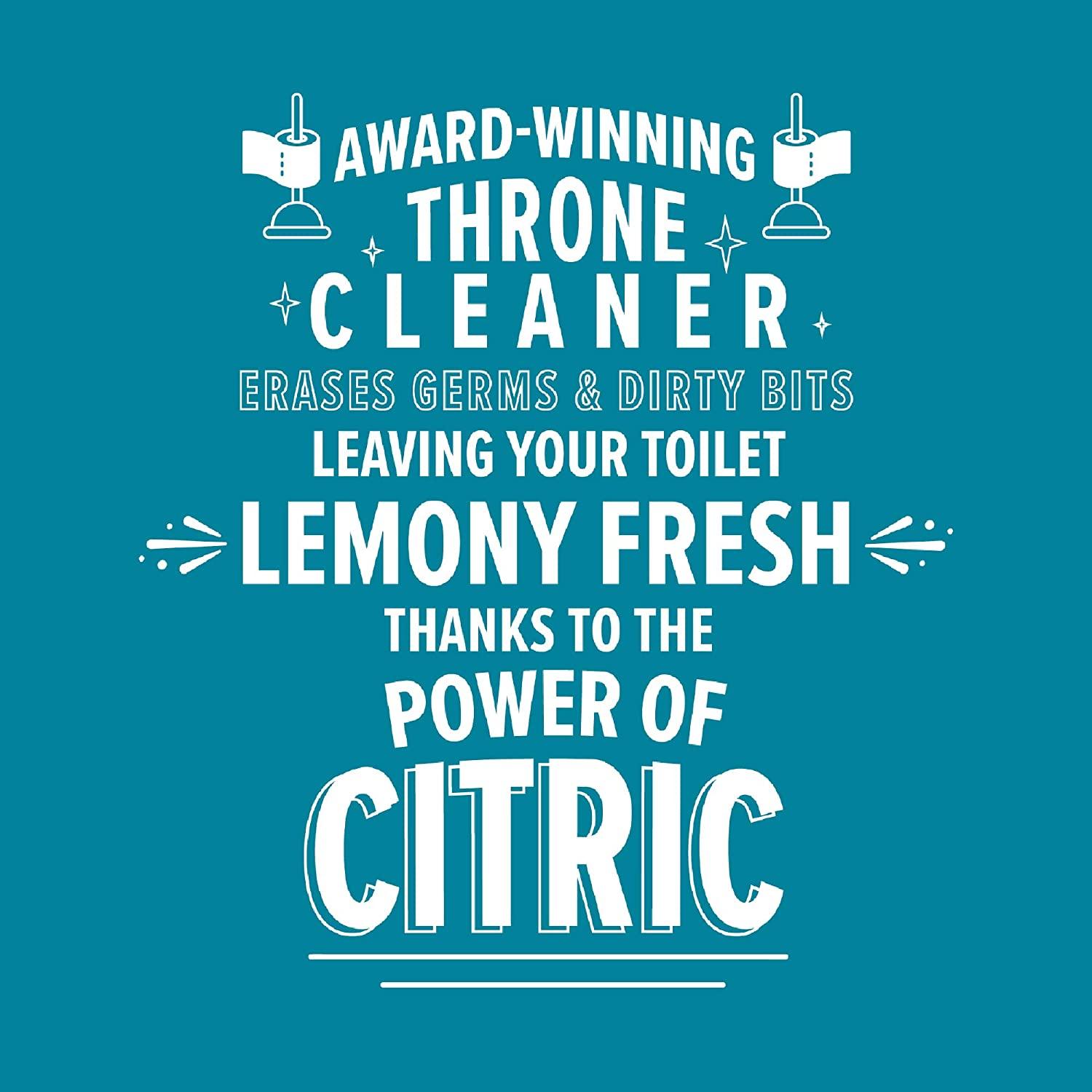 Lemi Shine Toilet Bowl Cleaner, BleachFree, Removes Tough Stains and Odor, AwardWinning (24 oz