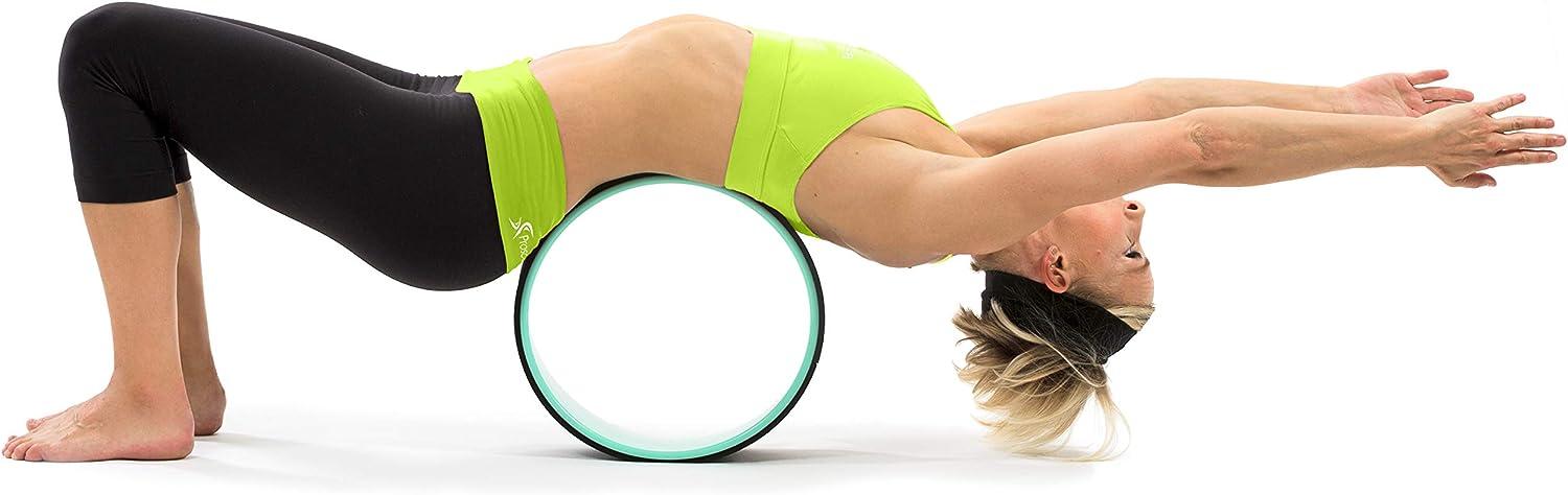 Yoga Wheel. Relieve Back Pain and Improve Your Yoga Poses, Perfect for  Stretching, Improving Flexibility and Backbends Multi Color 