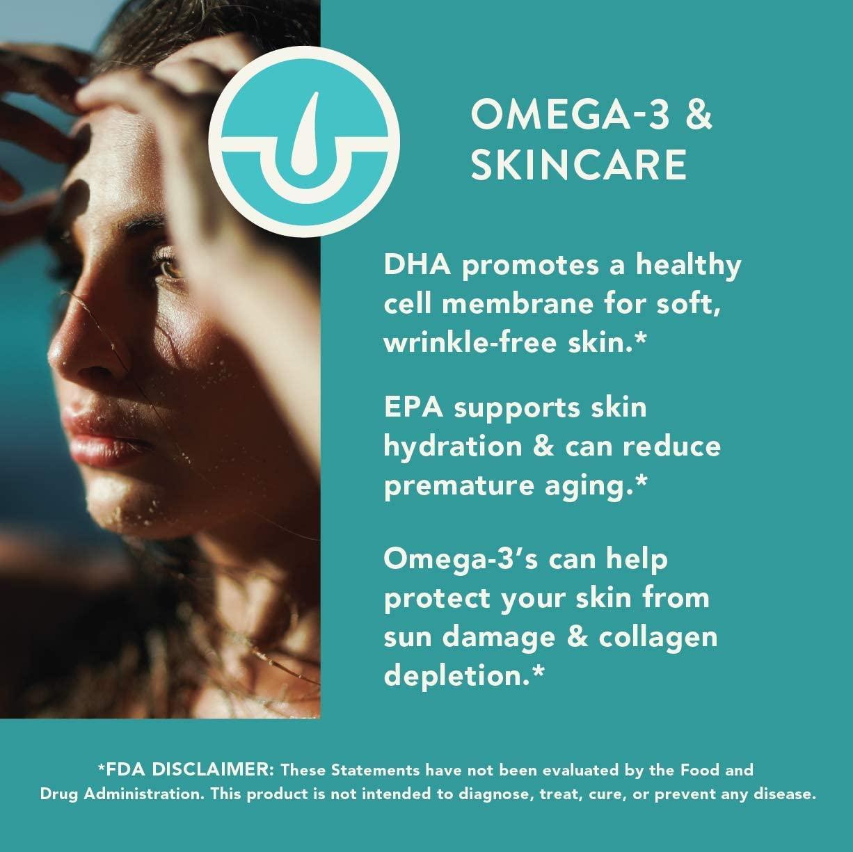  Amandean Vegan Omega 3 Supplement. Premium Fish Oil  Alternative! Algae DHA & EPA. 120 Carrageenan Free Softgels. Algal  Essential Fatty Acids. Plant Based Heart, Skin, Brain, Eye, Immune Support.  : Health