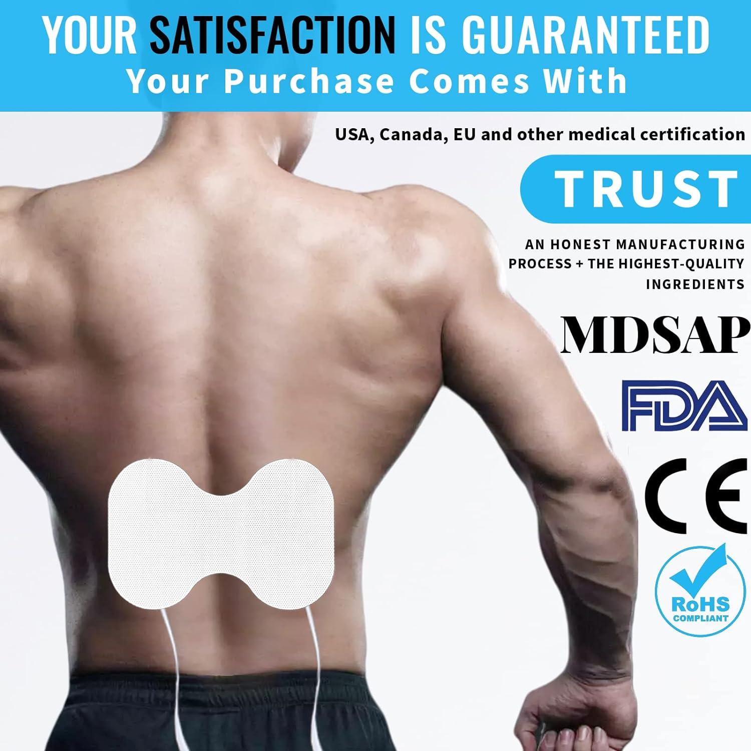 TENS Unit Replacement Pads 6 Extra Large Butterfly Electrode Pads