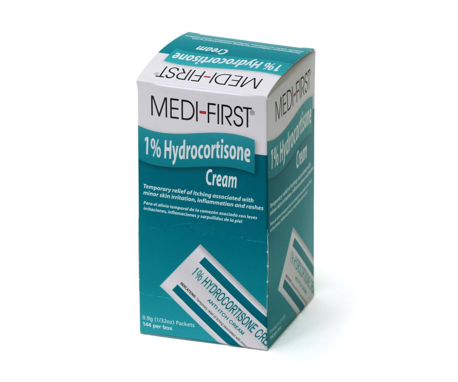 Hydrocortisone AntiItch Cream Packets for First Aid & Emergency Kits