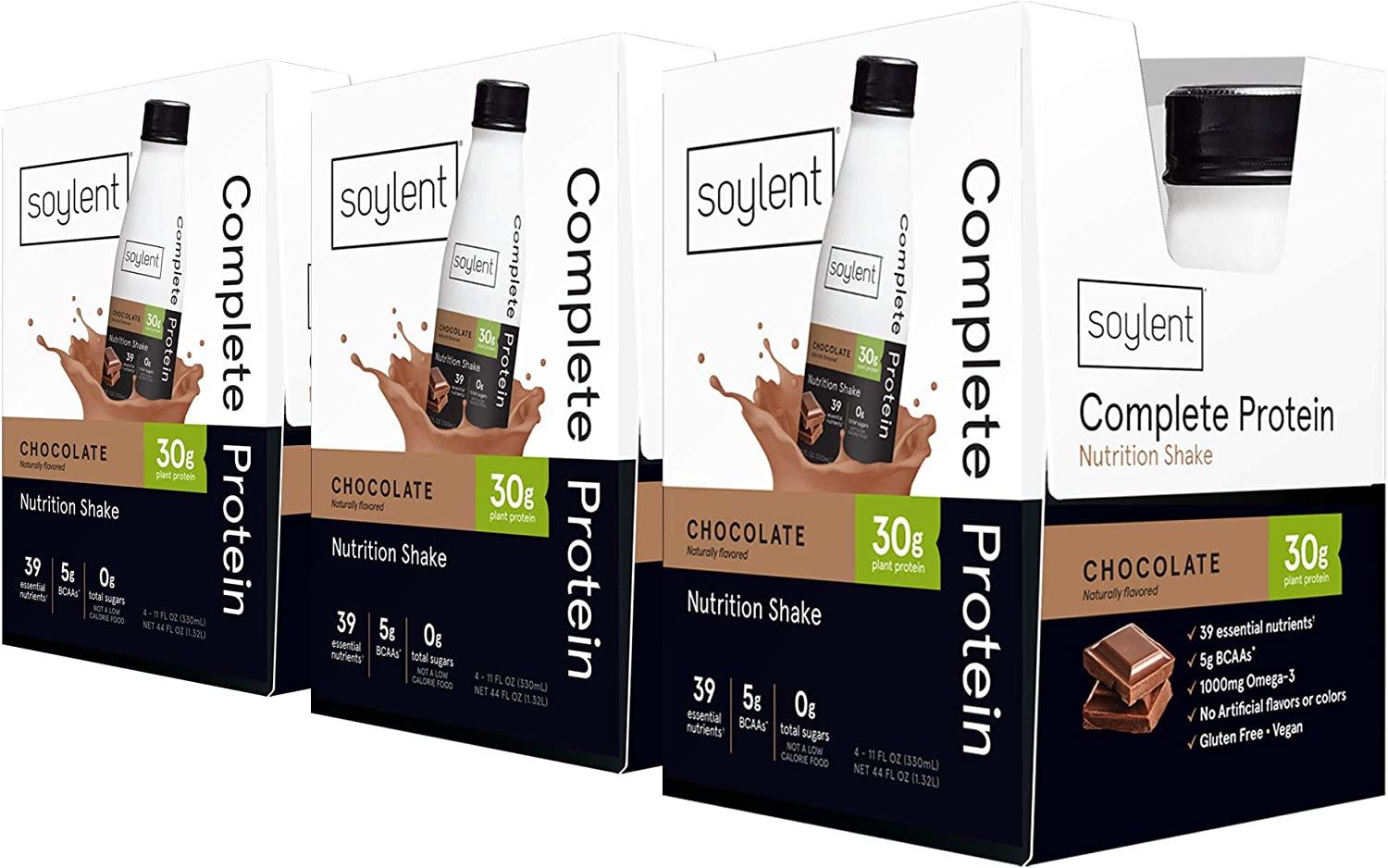 Soylent Complete Protein GlutenFree Vegan Protein Meal Replacement