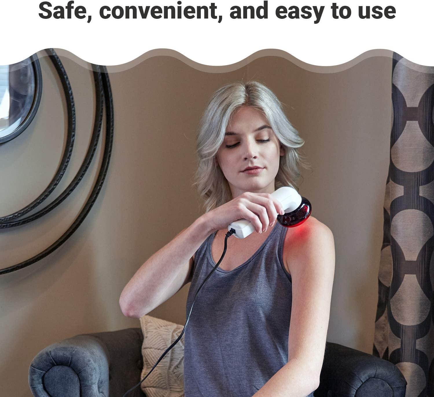 Red Light Therapy Infrared Heating Wand by Theralamp Handheld Heat Lamp