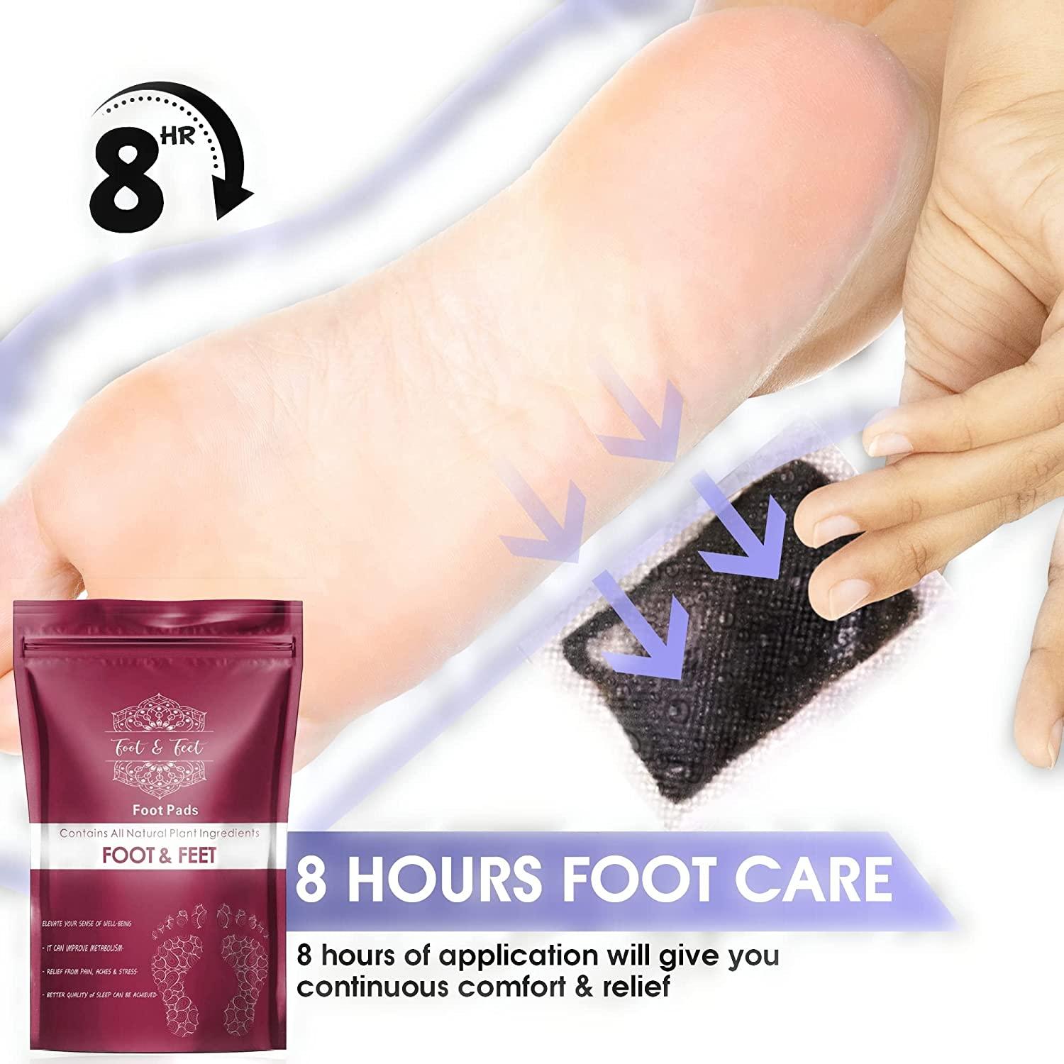 Organic 120 Pcs Premium Ginger Foot Pads for Pain & Stress Relief