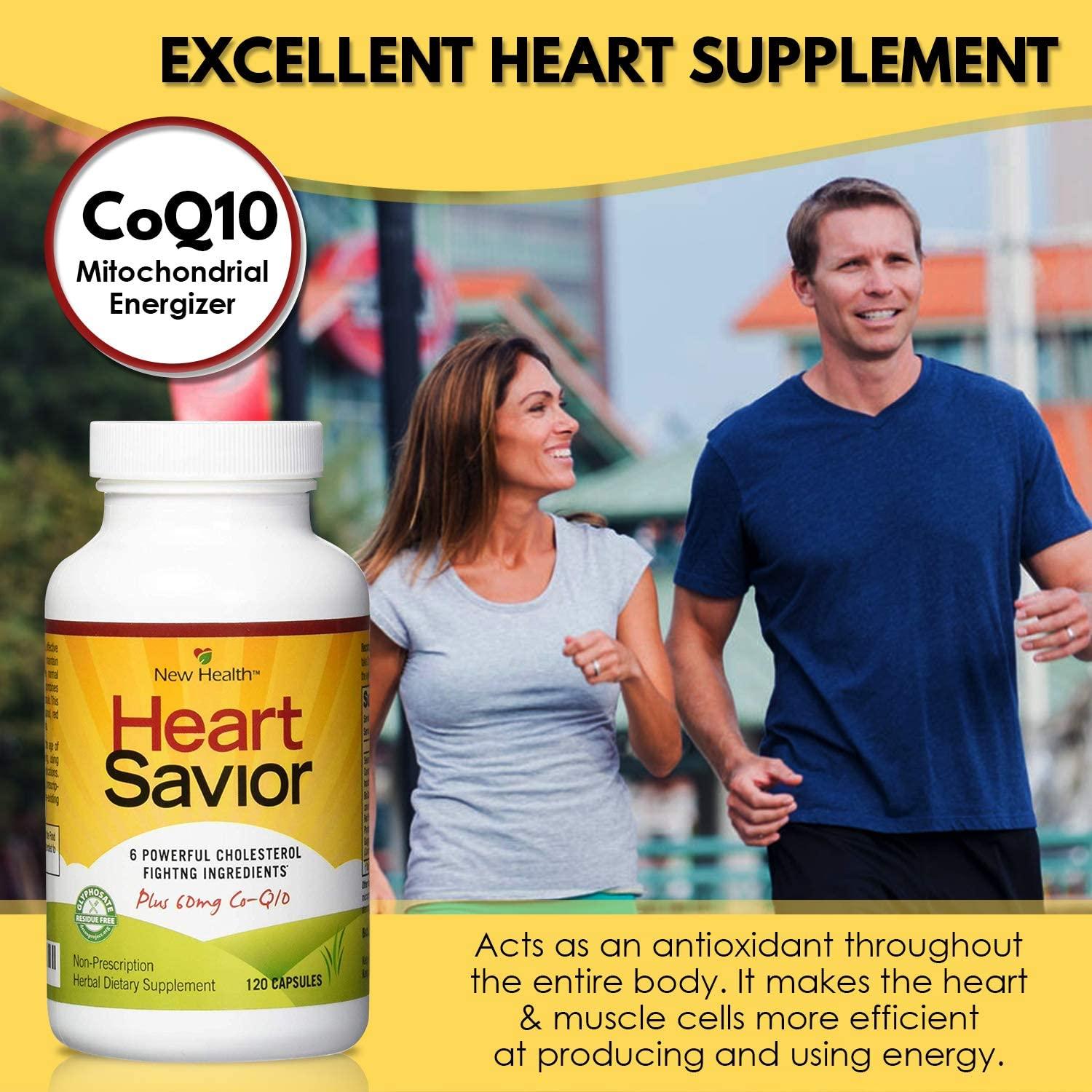 New Health HeartSavior Lower Cholesterol & Heart Health Supplement