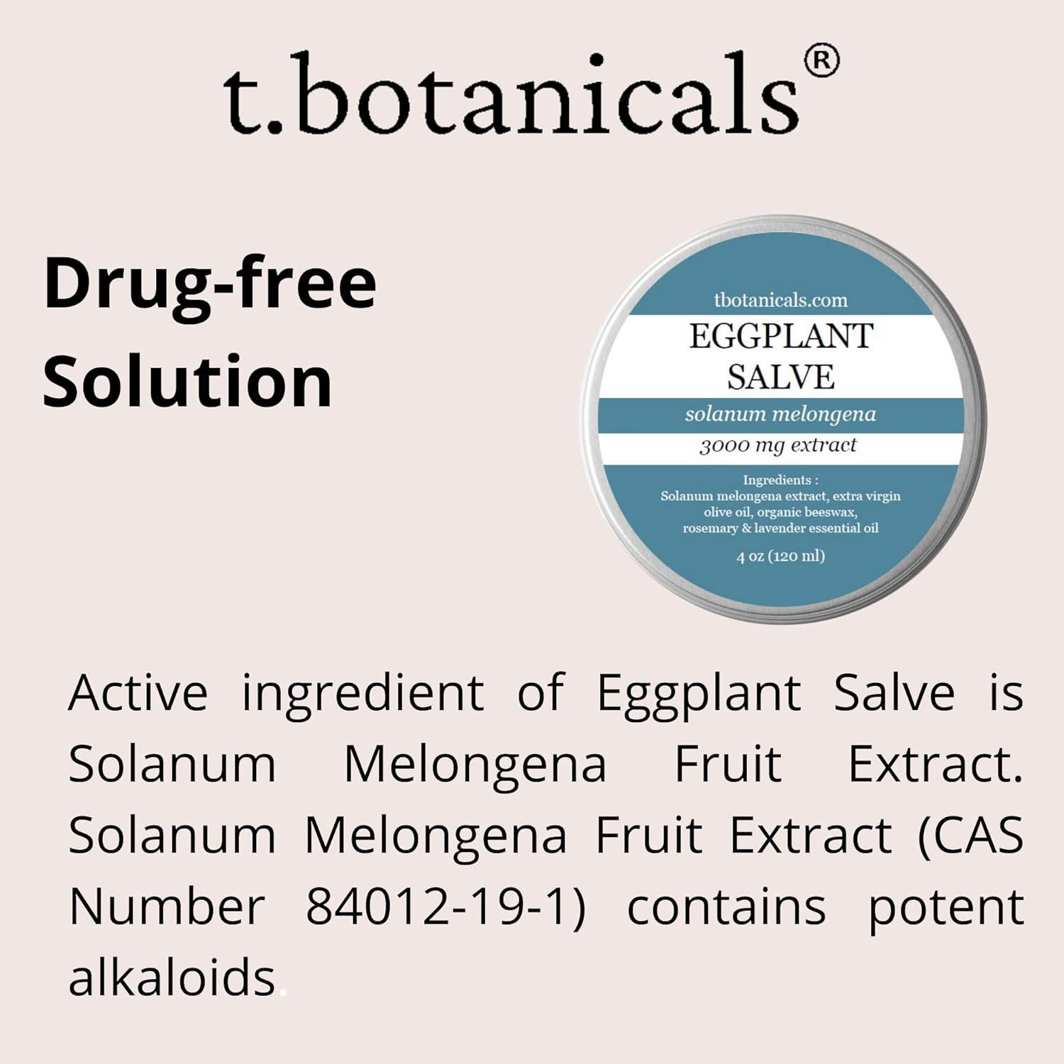 T.botanicals Eggplant Extract Cream 3000 mg FragranceFree Balm for
