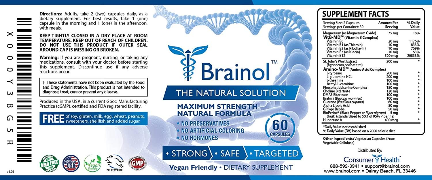 Brainol Nootropic Supplement Boost Mental Performance and Clarity