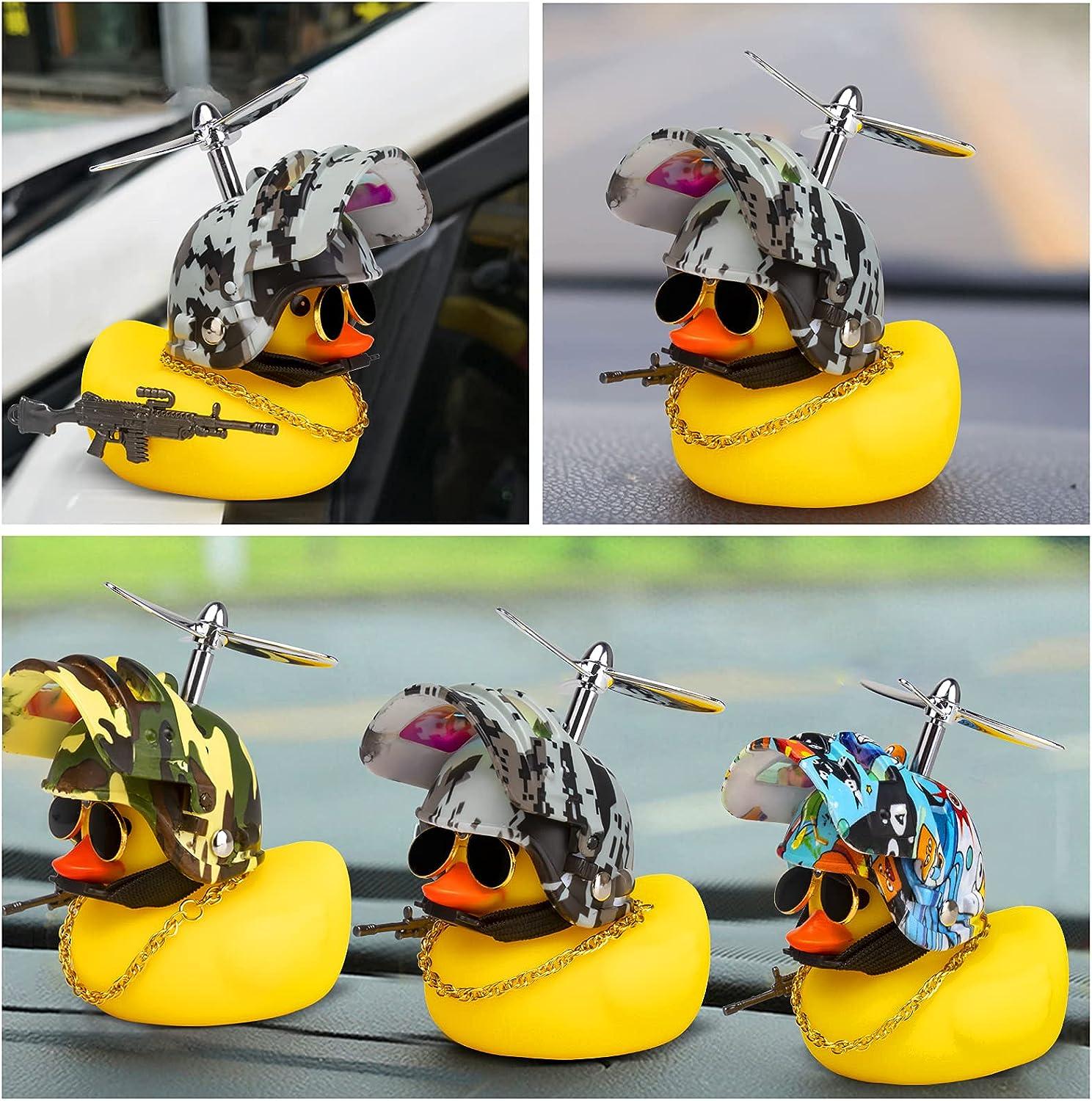 wonuu Rubber Duck Car Ornaments, Squeeze Duck Dashboard Decorations Kids  Bicycle Decor for Cycling Motorcycle & Bicycle Accessories Decorations  Digital Camo-L&G