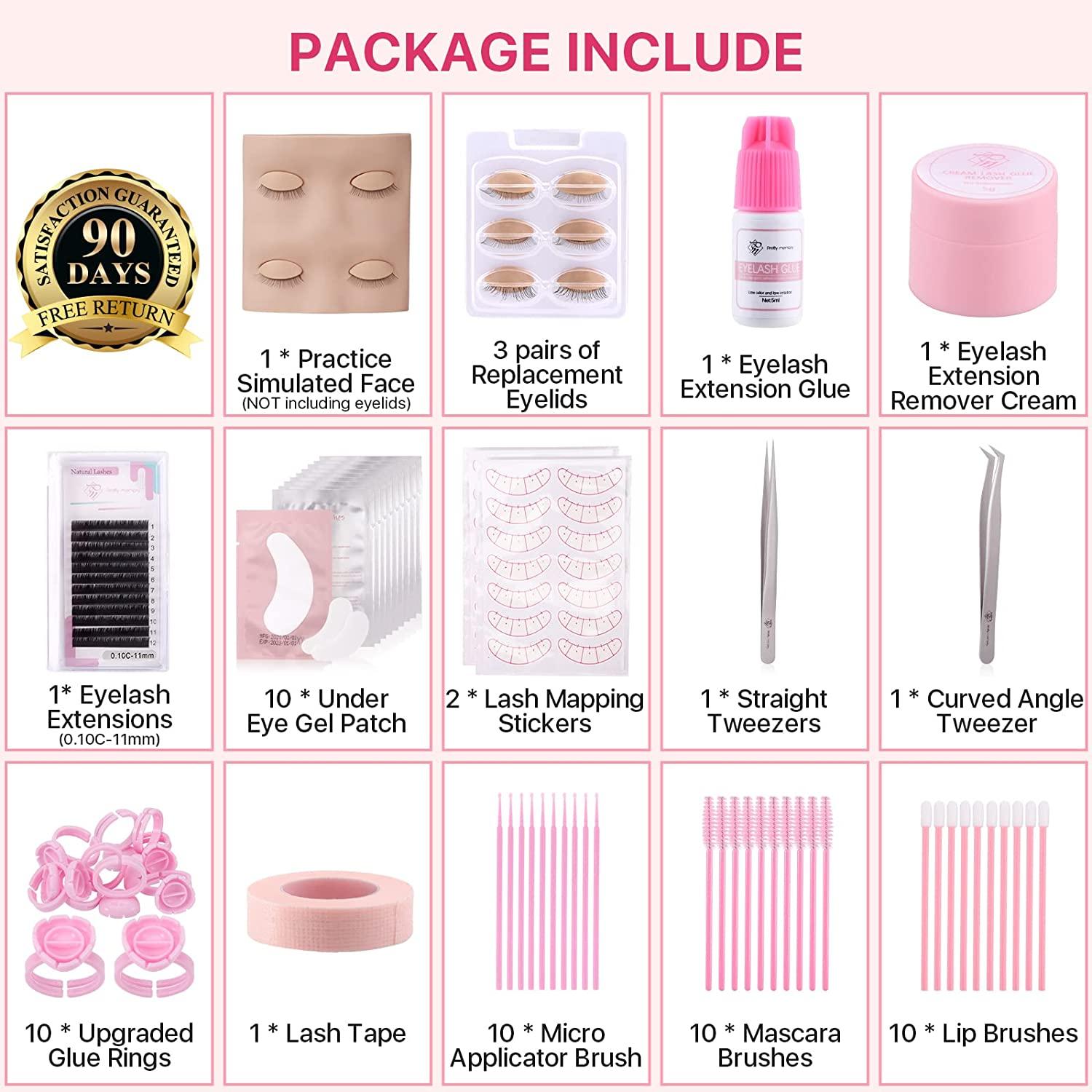 Pretty memory Lash Extension Supplies Eyelash Extension Kit, Lash