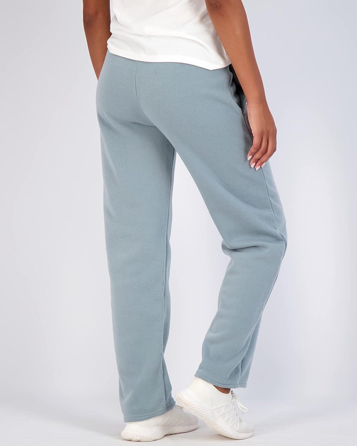 3 Pack: Women's Relaxed Fit Fleece Open Bottom Sweatpants Pockets - Casual  Athleisure (Available in Plus) Regular Large Set 6
