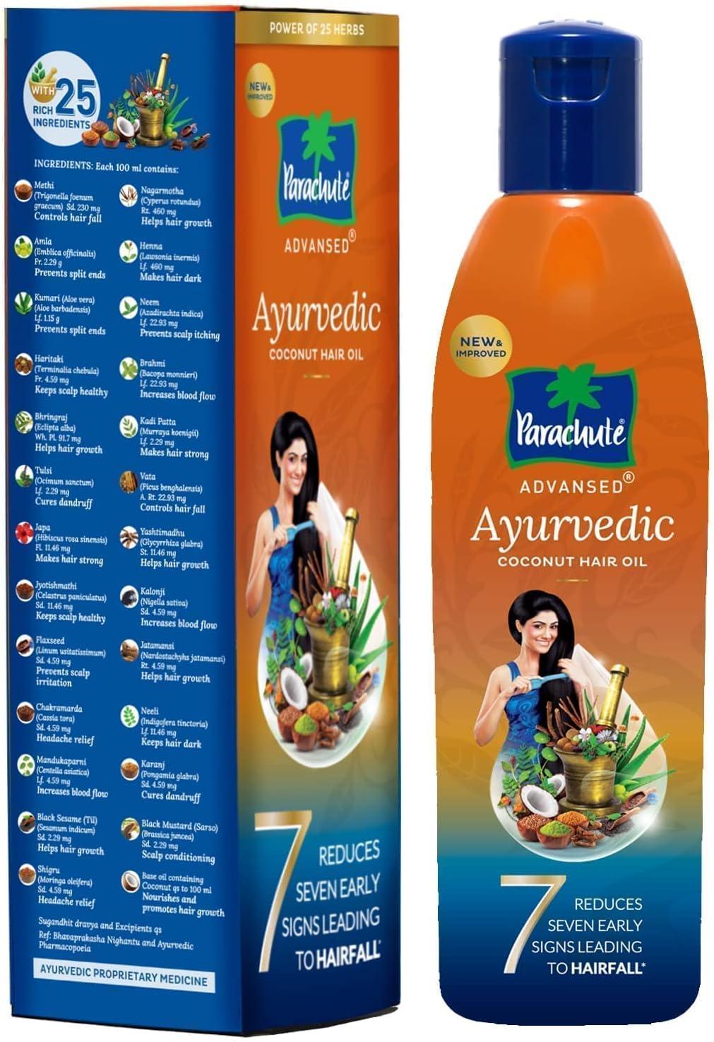 Parachute Advansed Ayurvedic Hair Oil 300ml Authentic Indian Hair Care