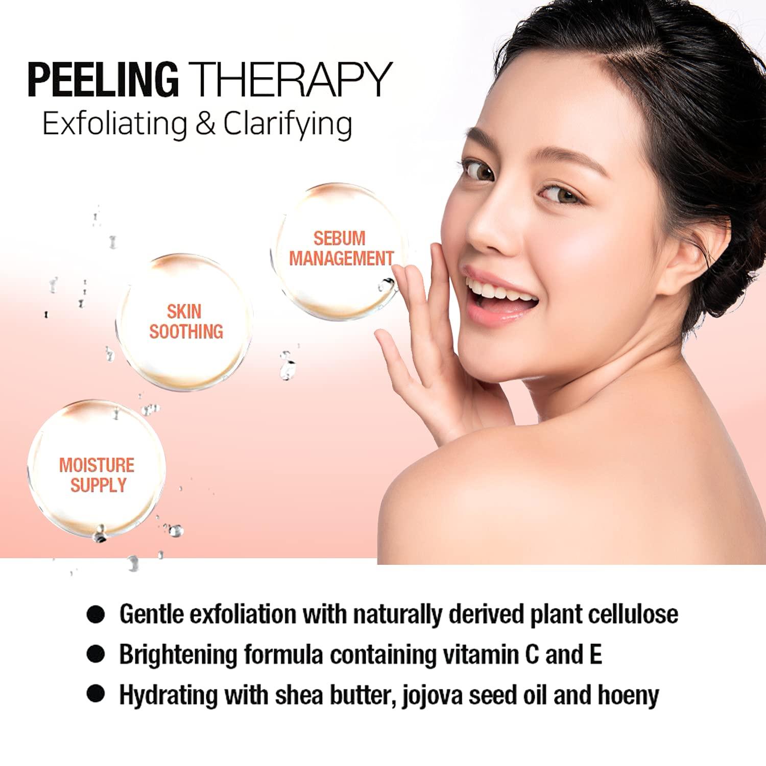 Epielle Gommage Peeling Gel Gentle Exfoliating Face Scrub for Clear and Radiant Skin Skin