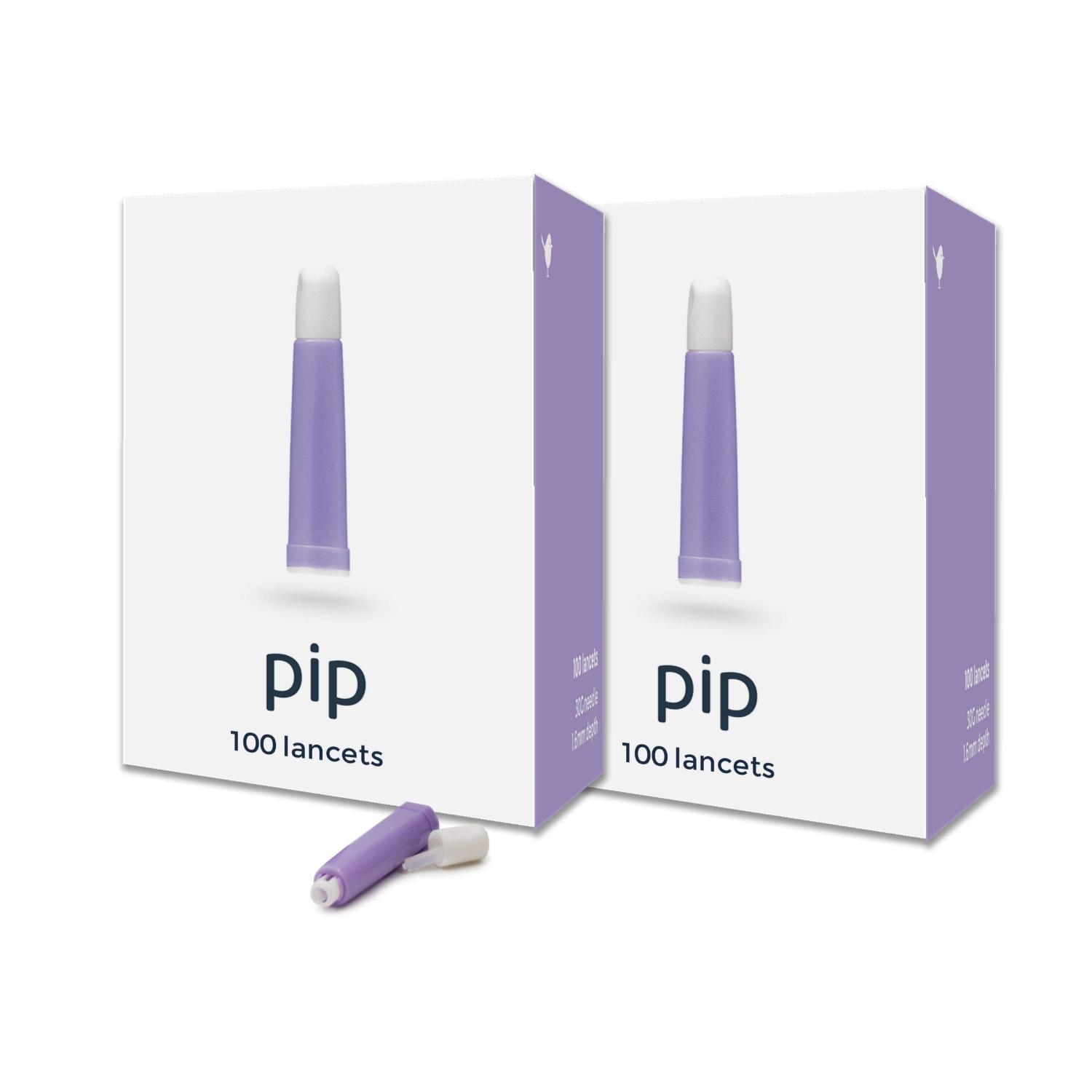 Pip Lancets 200 Count Value Pack 30G x 1.6MM Purple