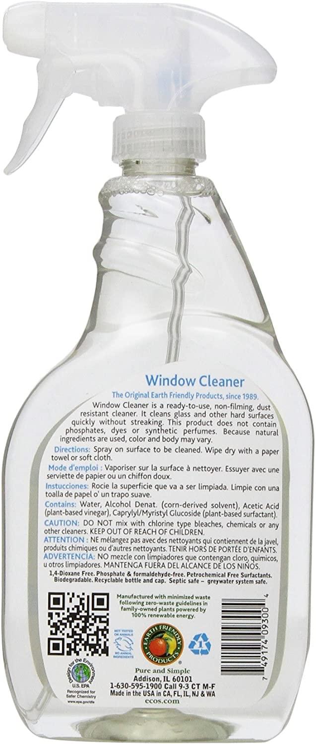 Ecos Window Cleaner, Vinegar, Plant Powered 22 Fl Oz, Glass Cleaners