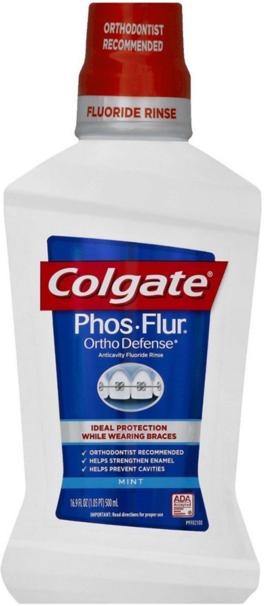 Colgate PhosFlur AntiCavity Fluoride Rinse Mint 16 oz Pack of 6