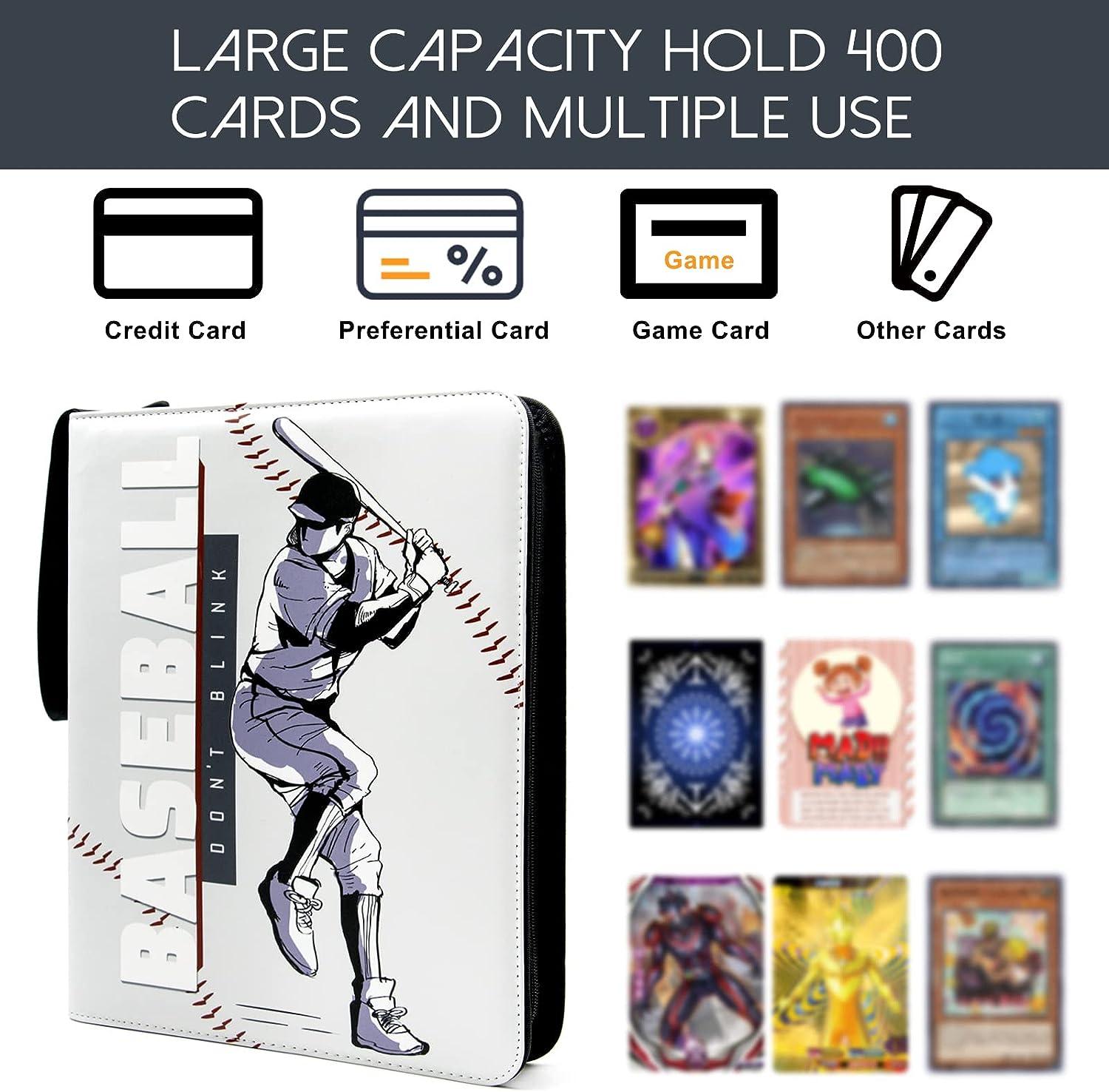 400 Cards Baseball Card Binder | 4-Pocket Trading Card Album with Zipper | Double-Sided Holder for Sports Cards | 50 Pages 3-Ring Binder for Baseball Card Sleeves | Buy Now with Express International Delivery | GoSupps.com 400 Cards Baseball Card Binder | 4-Pocket Trading Card Album with Zipper | Double-Sided Holder for Sports Cards | 50 Pages 3-Ring Binder for Baseball Card Sleeves | Buy Now with Express International Delivery | GoSupps.com