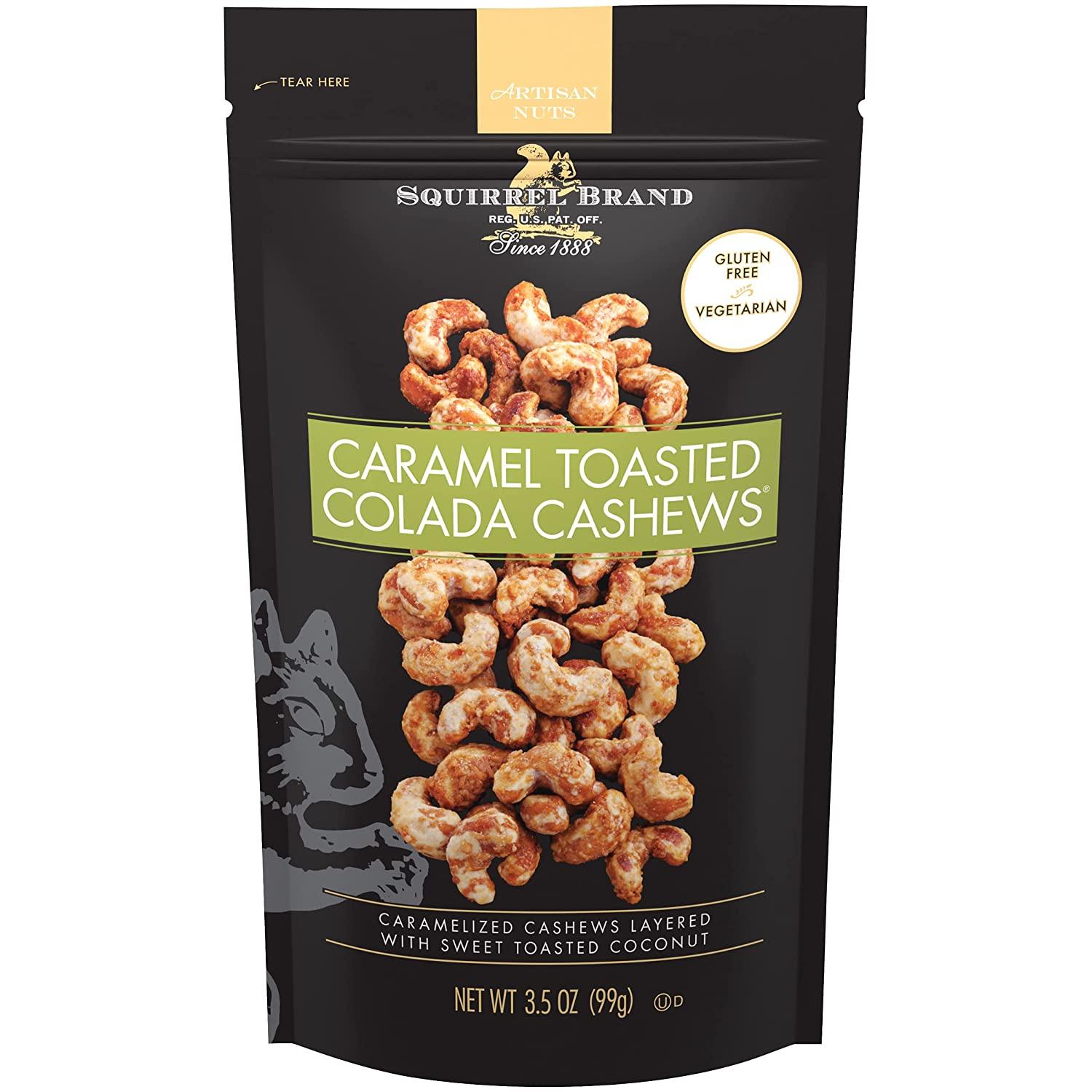 Squirrel Brand Variety Nut Bundle Caramel Toasted Colada Cashews