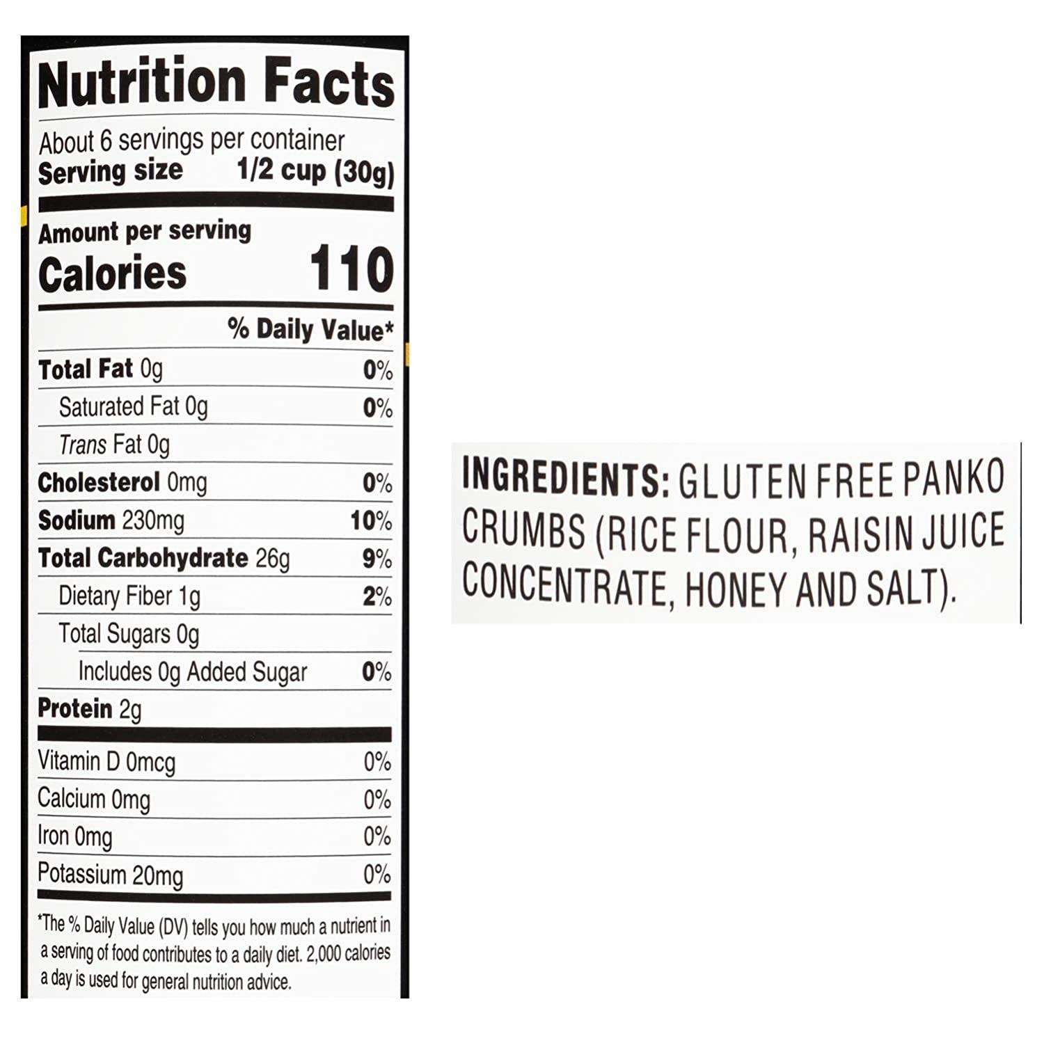 4C Premium Gluten Free Bread Crumbs, Panko Plain 6 Pack, GlutenFree