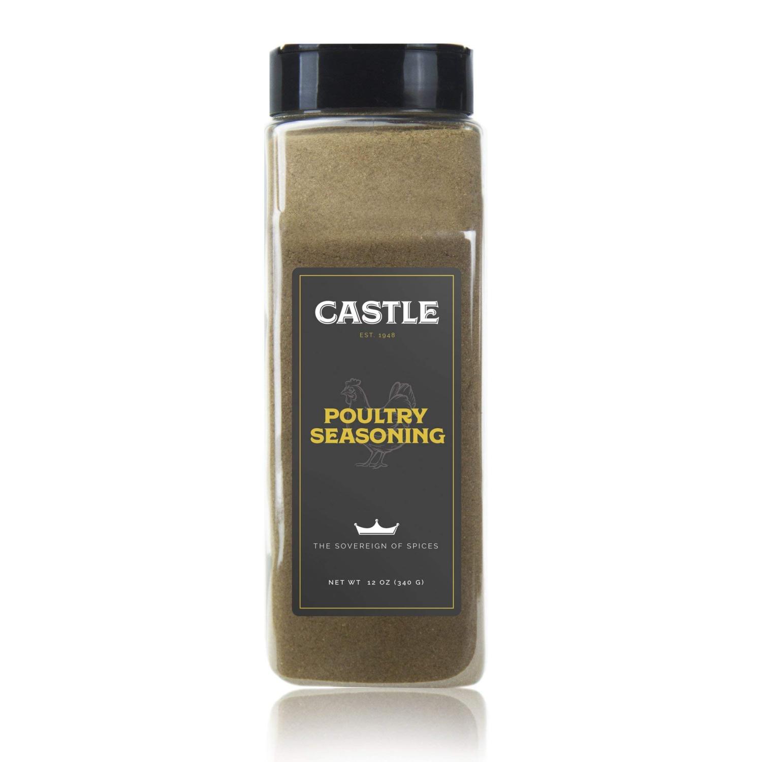 Castle Foods Poultry Seasoning 12 oz Premium Restaurant Quality
