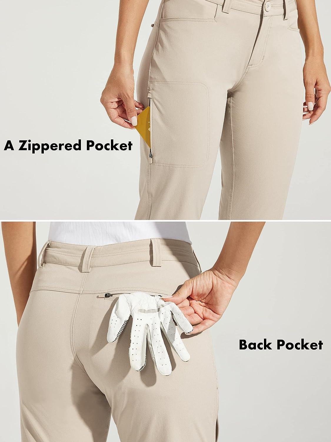 Womens khaki pants with back pockets outlet