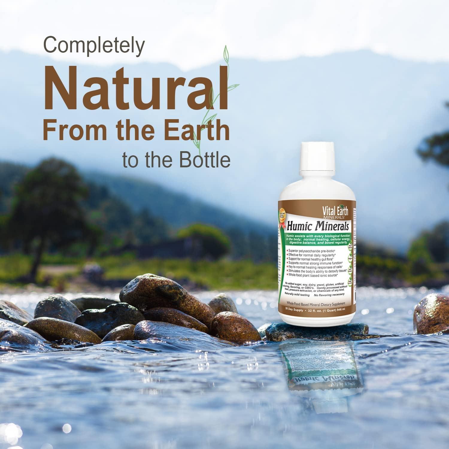 Vital Earth Minerals Humic Minerals Vegan Liquid Trace Mineral