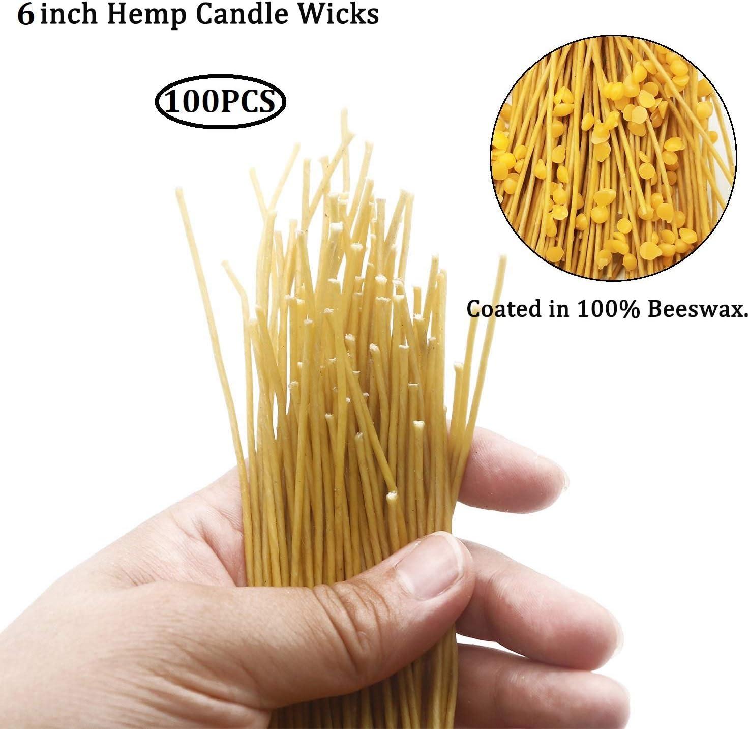 2mm Organic Hemp Candle Wick (Beeswax Coated) + Wick Sustainer