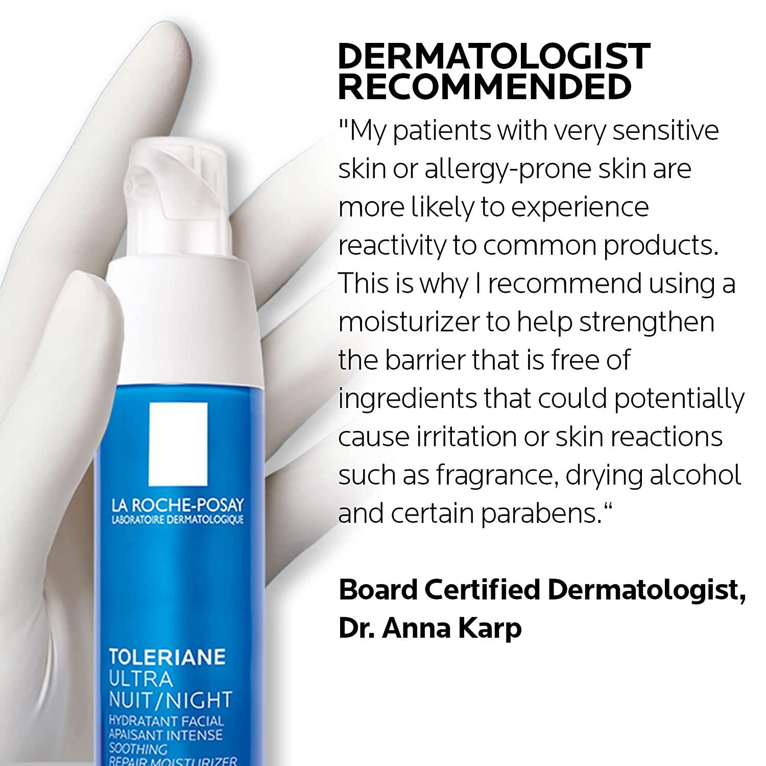 La RochePosay Toleriane Ultra Night Cream for Face Intense Soothing