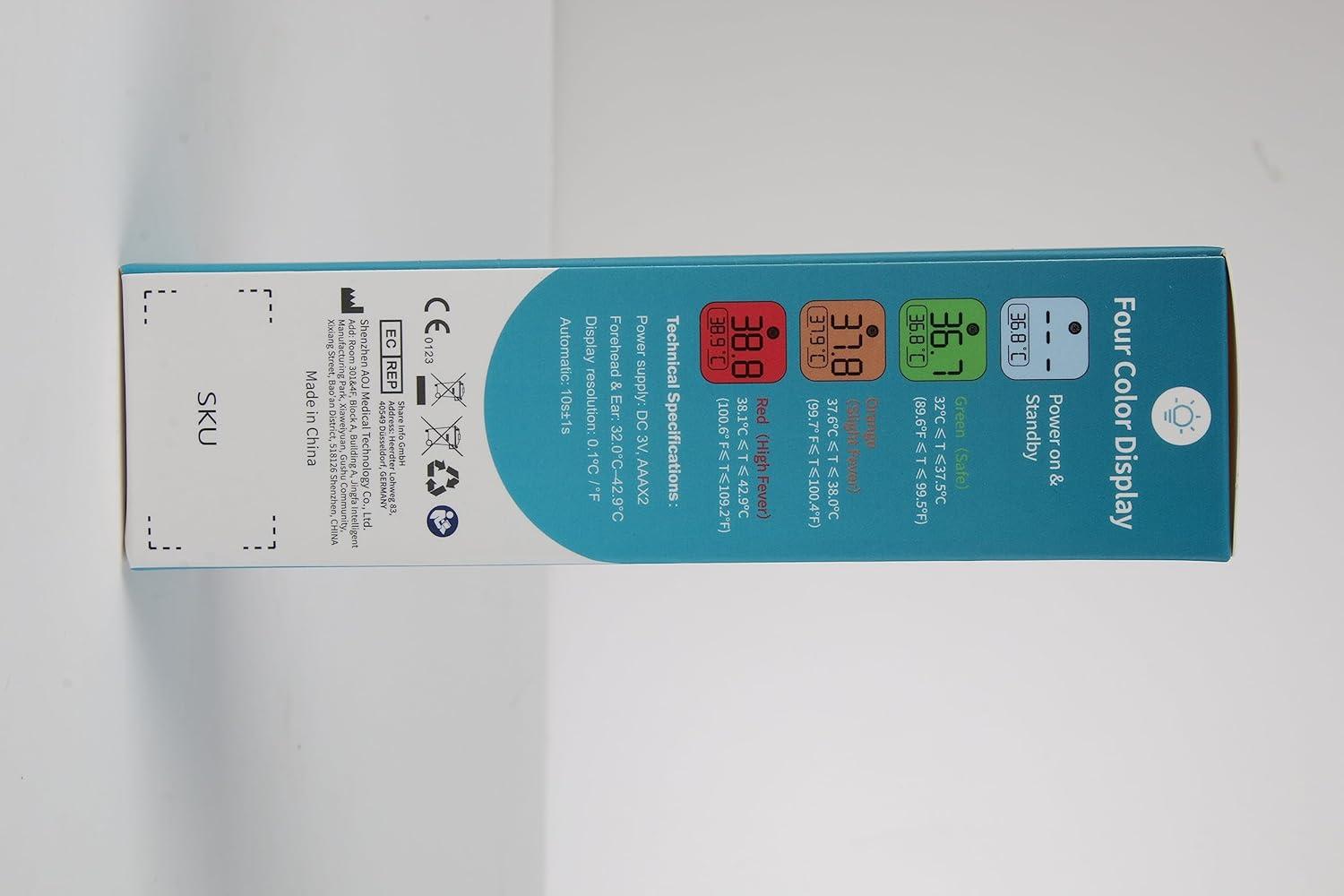 Ear Forehead Thermometer for Adult KKmier No Contact Digital